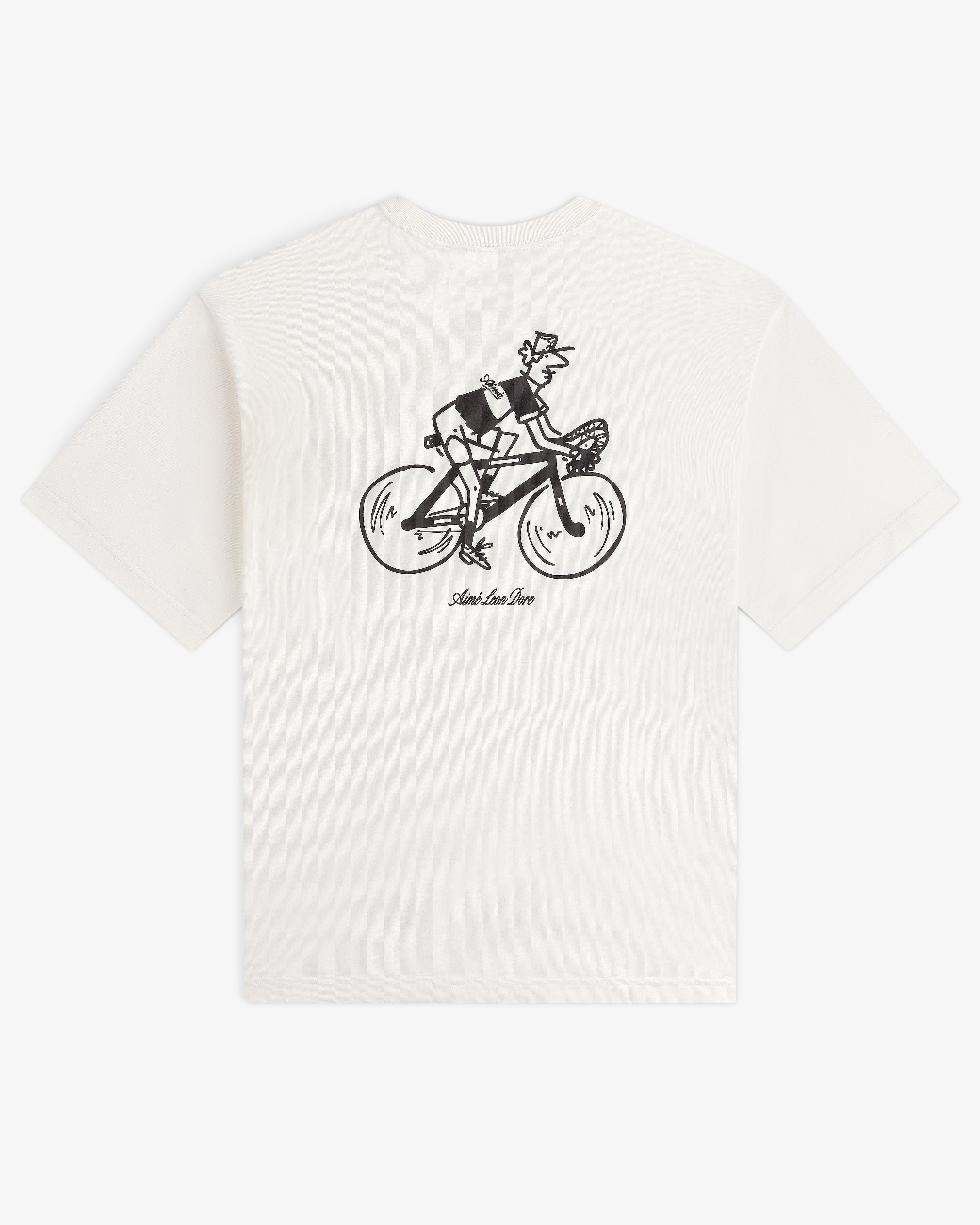 aim-leon-dore-aim-tour-graphic-t-shirt-creme-boxy-fit image 2
