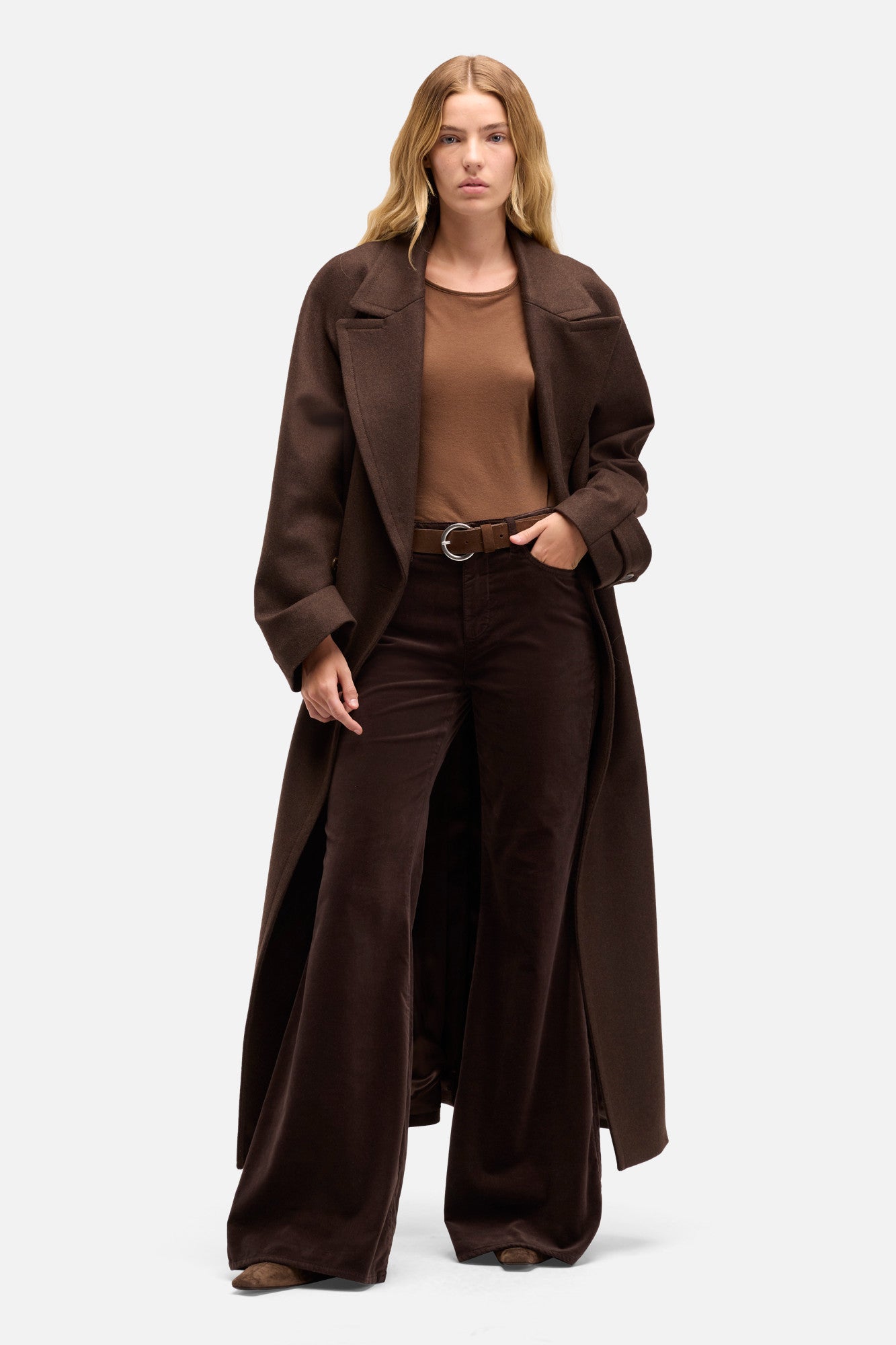 7-for-all-mankind-retro-flare-hose-damen-velvet-chocolate-braun image 2