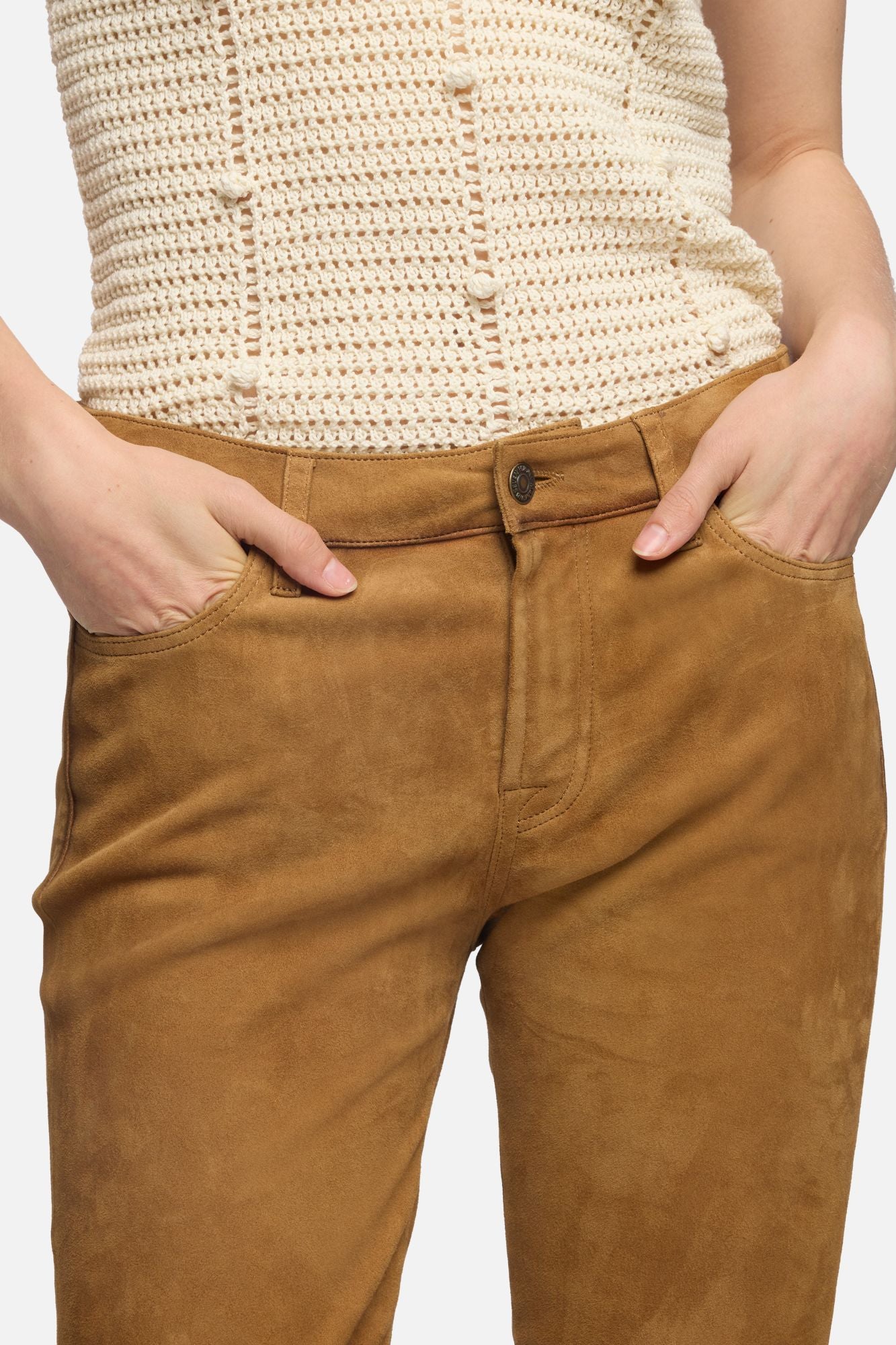 7-for-all-mankind-low-skinny-boot-suede-bootcut-hose-caramel image 4