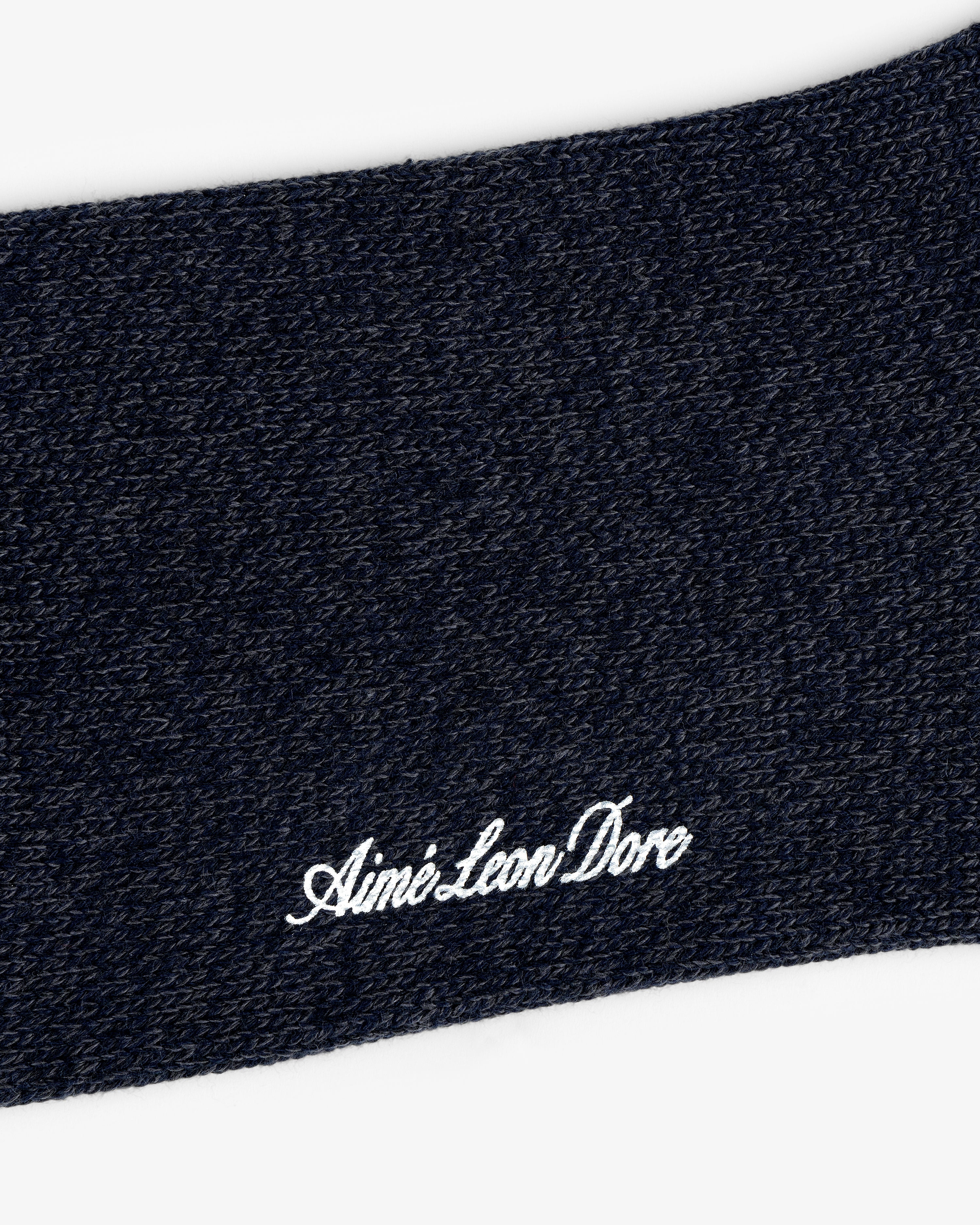 aim-leon-dore-marled-quarter-sock-navy image 4