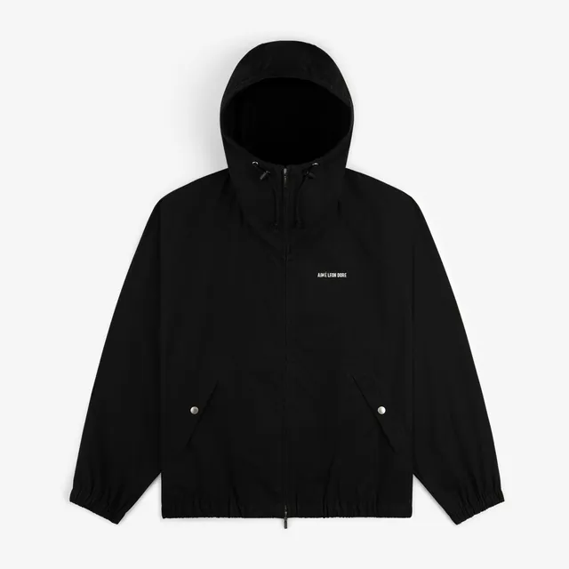 aim-leon-dore-micro-logo-lightweight-jacket-schwarze-baumwolljacke image 1