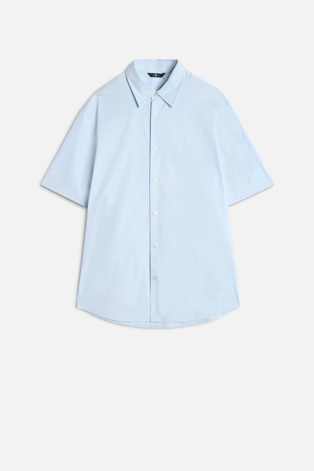 7-for-all-mankind-kurzarm-popeline-hemd-sky-blue-herren image 1