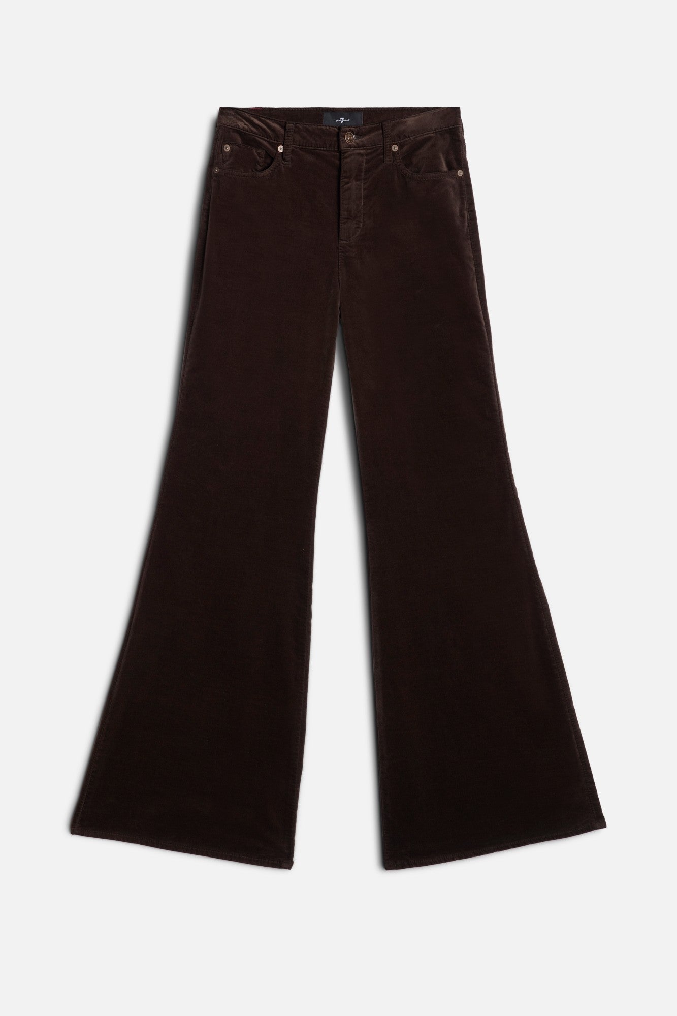 7-for-all-mankind-retro-flare-hose-damen-velvet-chocolate-braun image 1