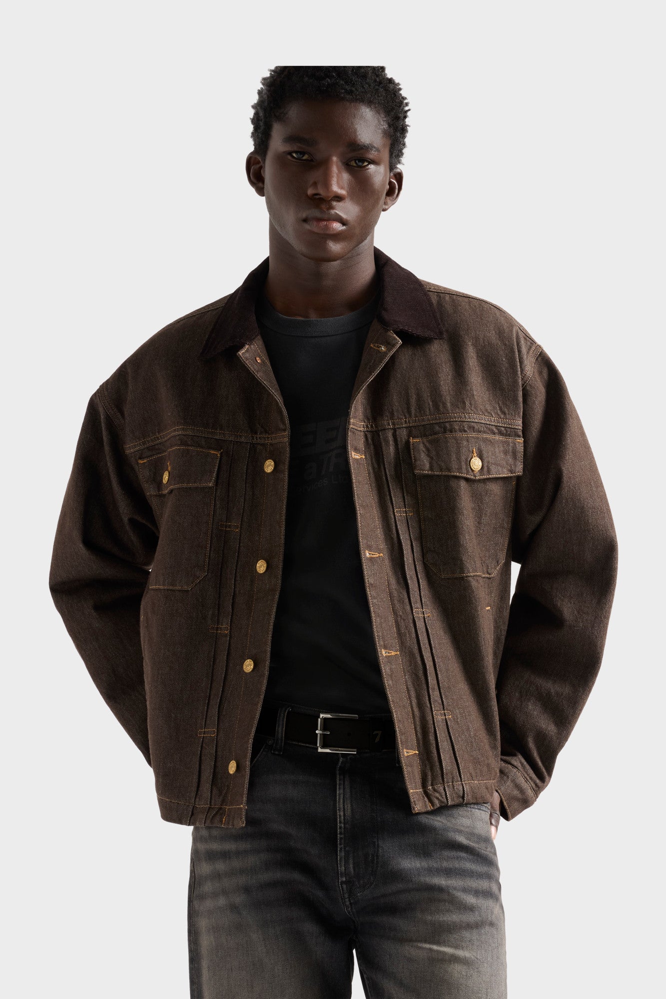 7-for-all-mankind-pleated-trucker-jacke-denim-deep-earth-herren image 3