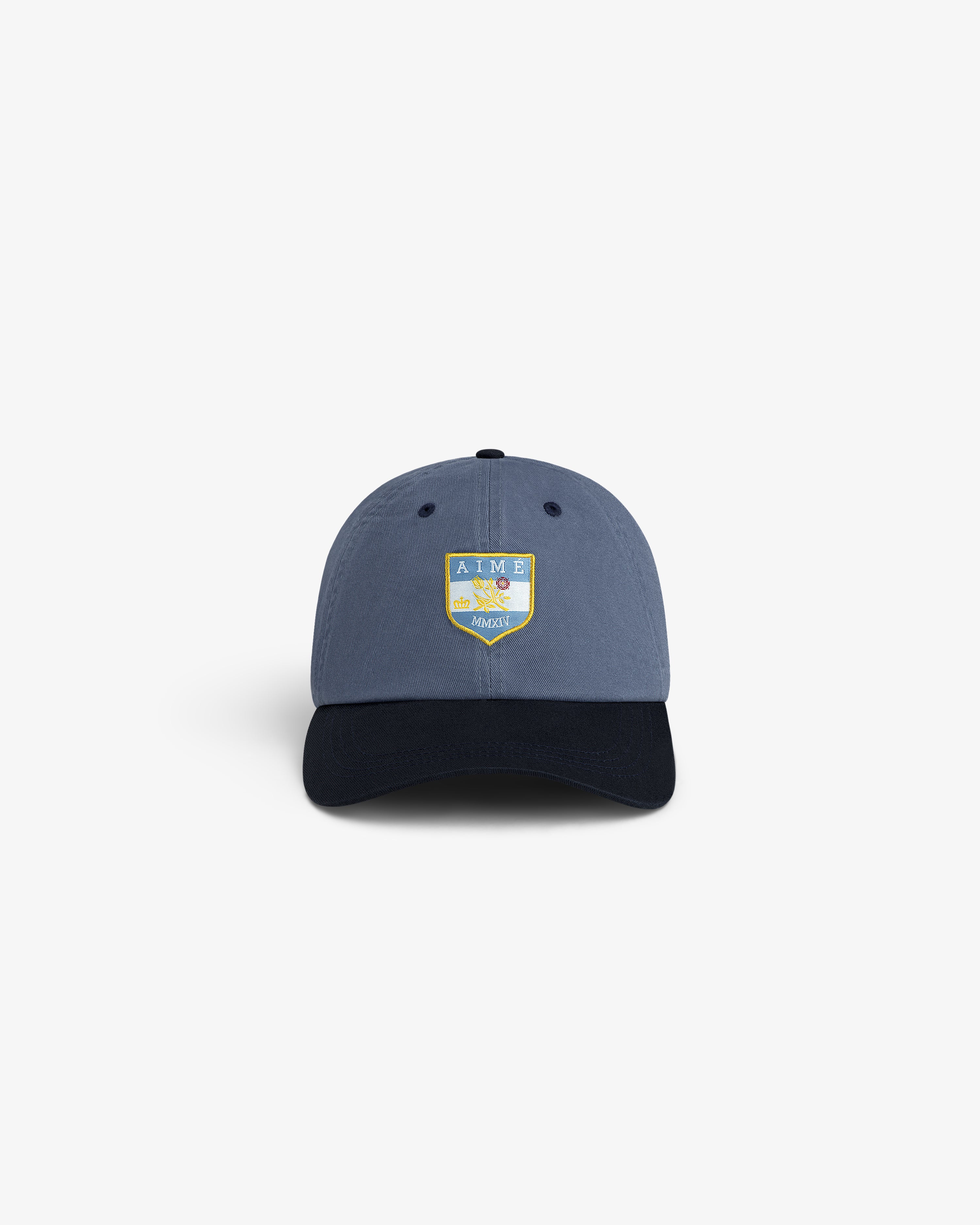 aim-leon-dore-crest-shield-hat-blue-strapback image 2