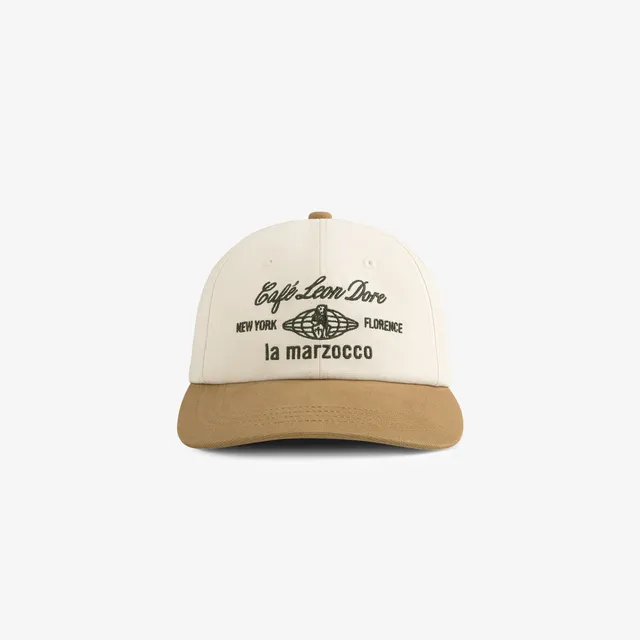 aim-leon-dore-caf-leon-dore-x-la-marzocco-cap-creme image 1