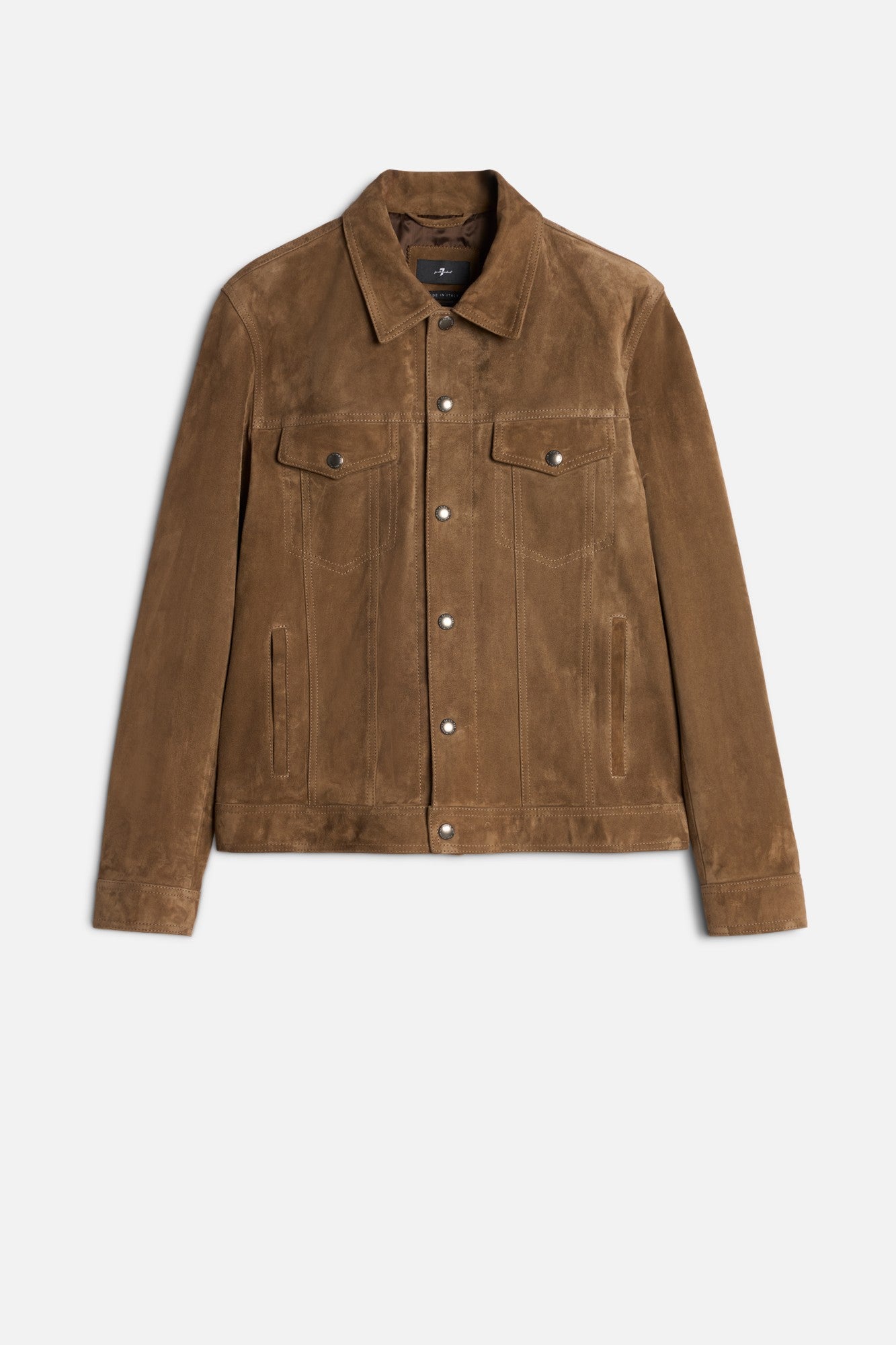 7-for-all-mankind-suede-trucker-jacket-chestnut-herren image 1