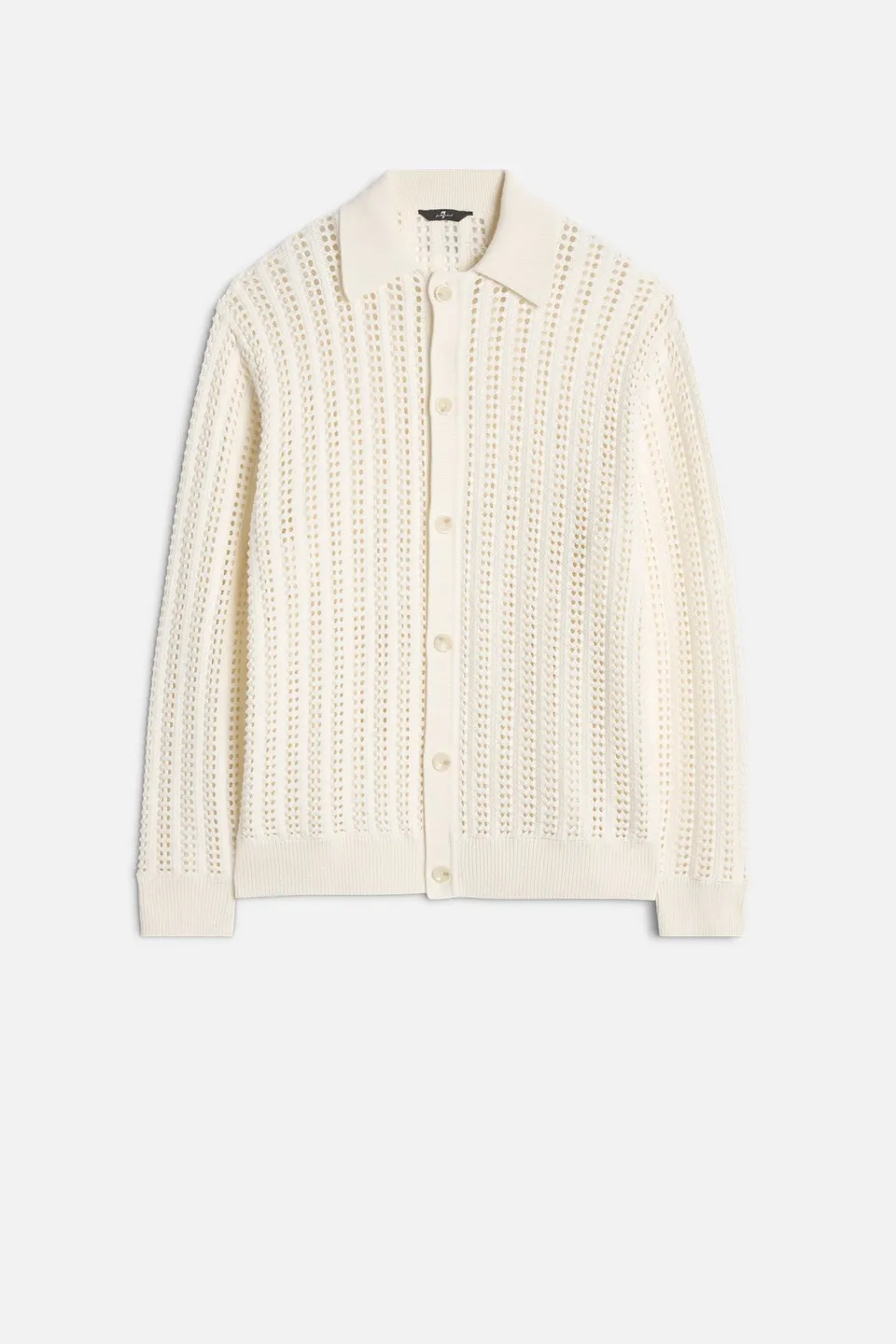 7-for-all-mankind-crochet-knit-polo-herren-wei-baumwolle image 1