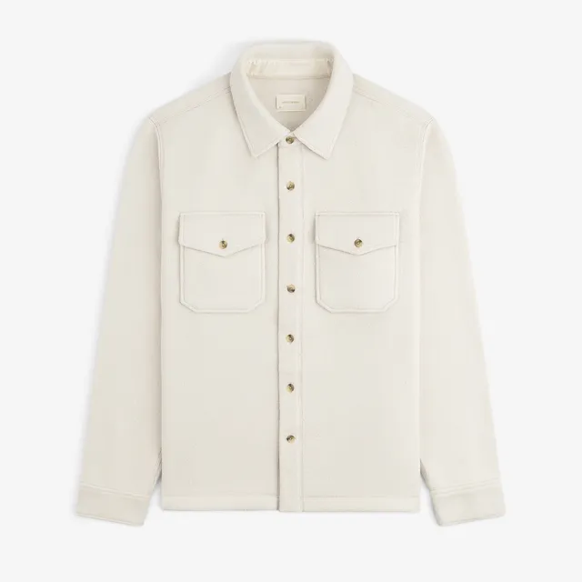 aim-leon-dore-melange-fleece-hemd-oatmeal image 1