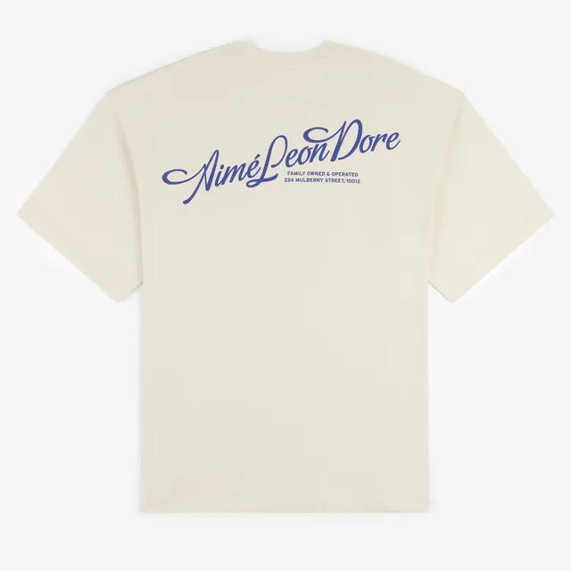 aim-leon-dore-pappo-s-logo-t-shirt-cream-boxy-fit-245-gsm image 1