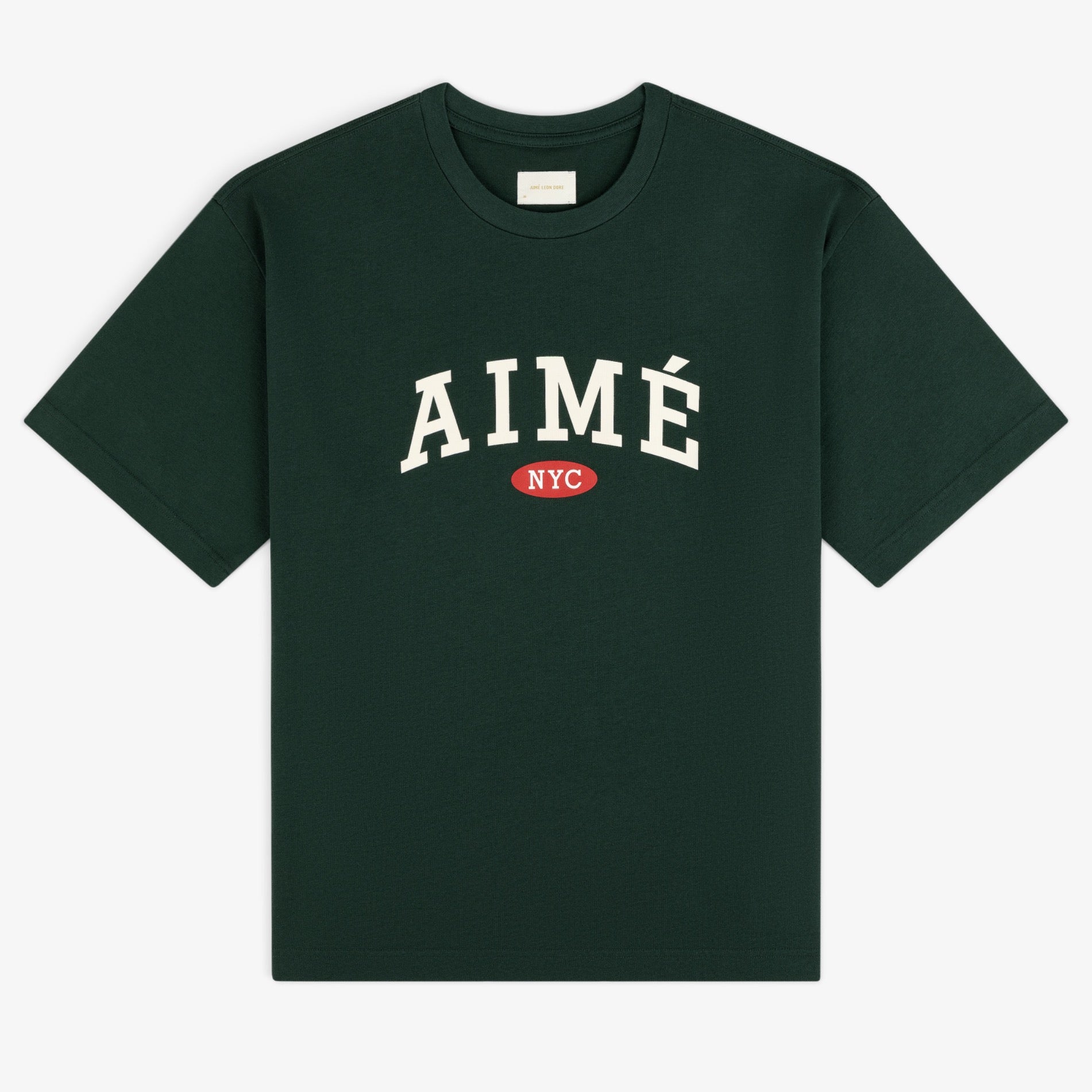 aim-leon-dore-souvenir-tee-t-shirt-gr-n-boxy-fit image 1