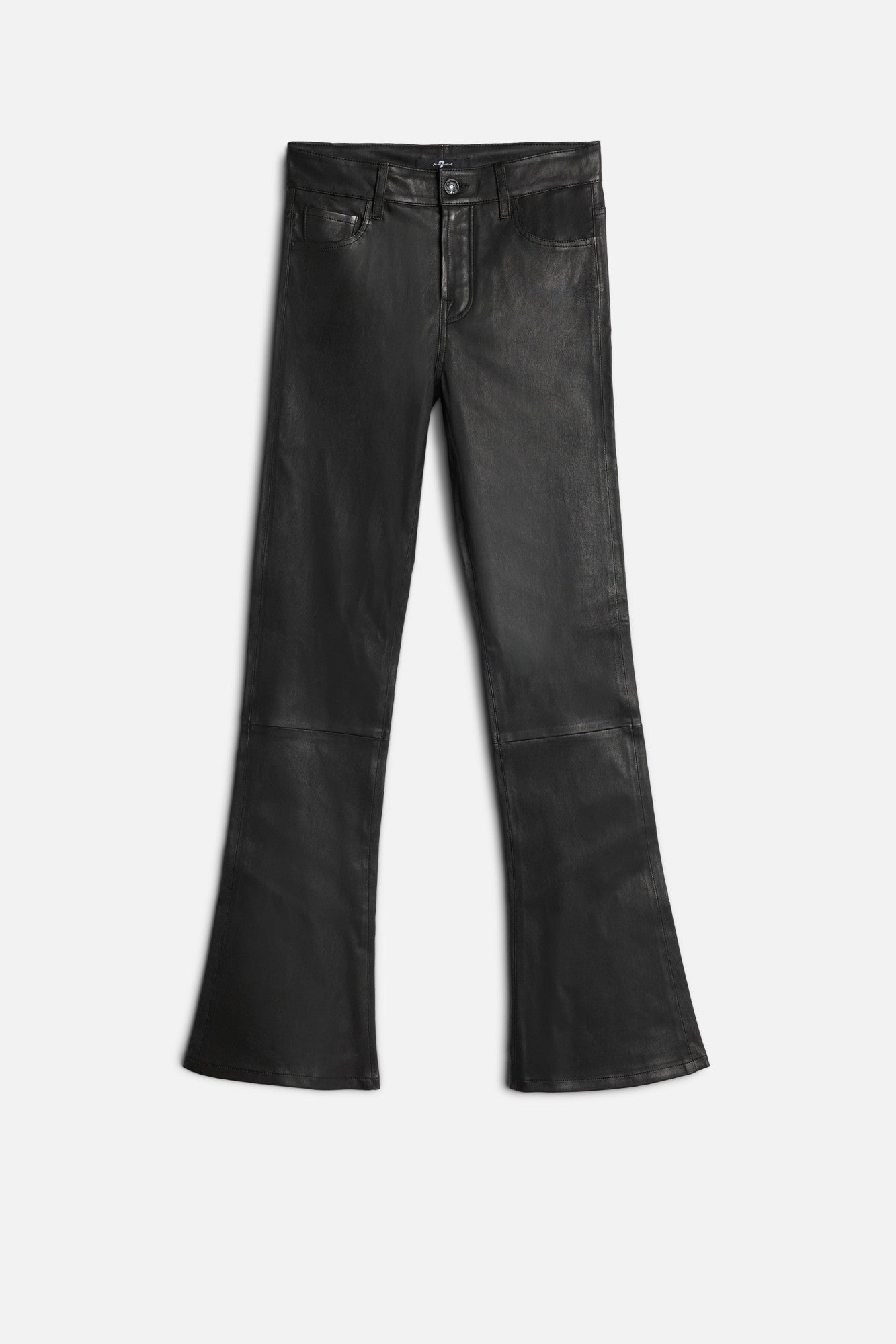 7-for-all-mankind-tailorless-bootcut-lederhose-schwarz image 1
