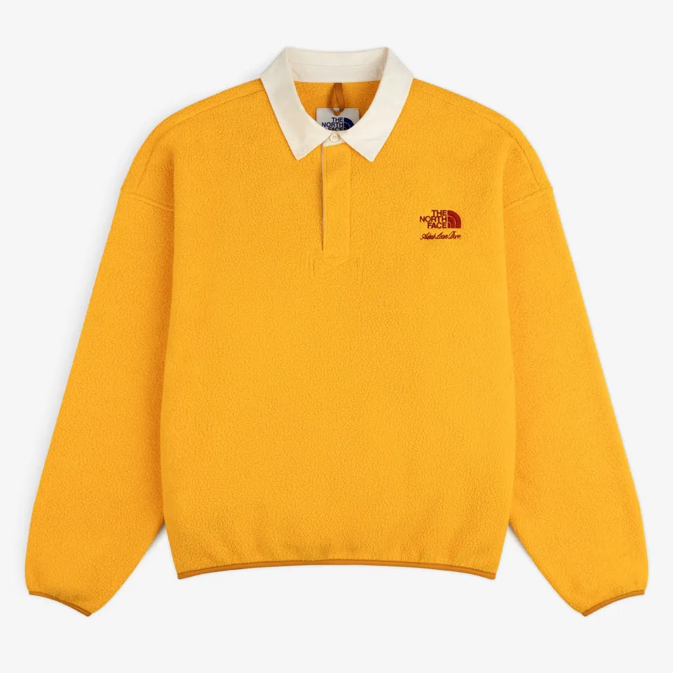 aim-leon-dore-x-the-north-face-fleece-rugby-gold image 1