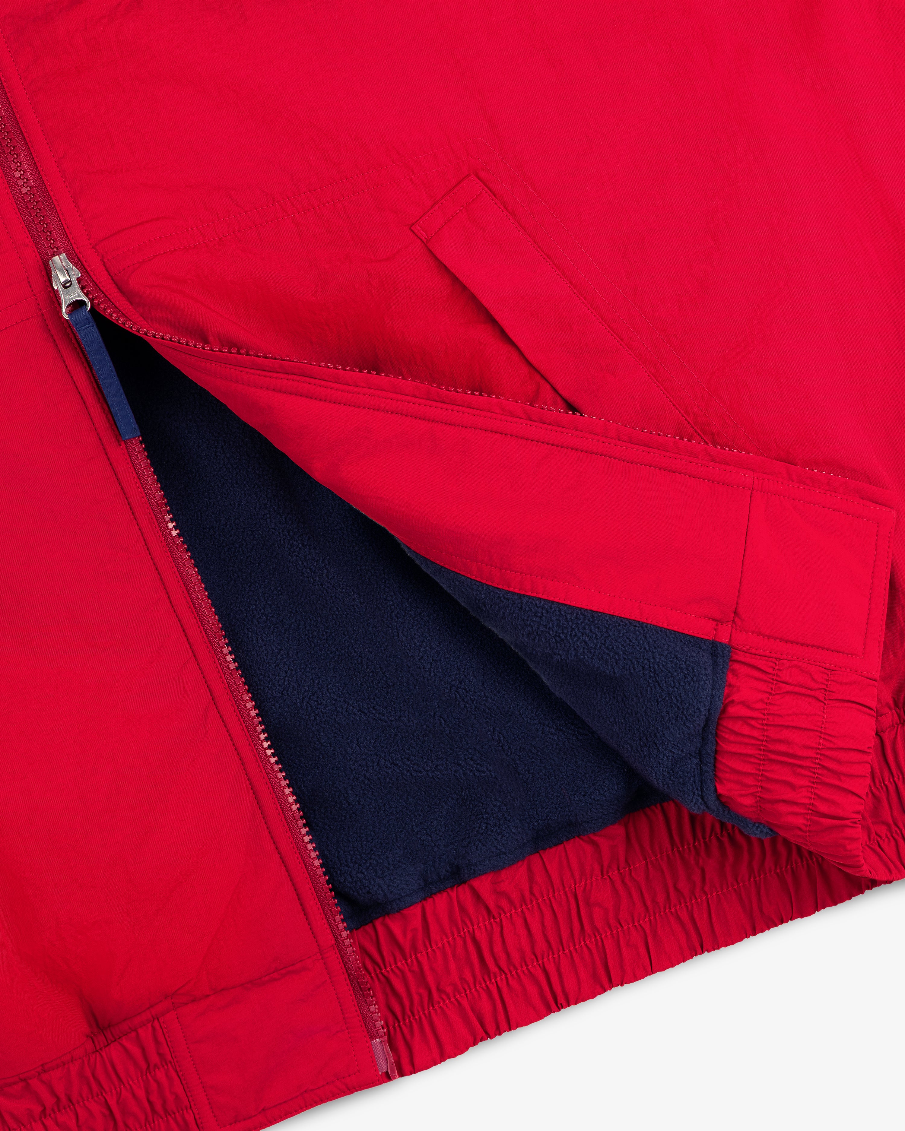aim-leon-dore-fleece-lined-sport-windbreaker-jacke-rot image 7