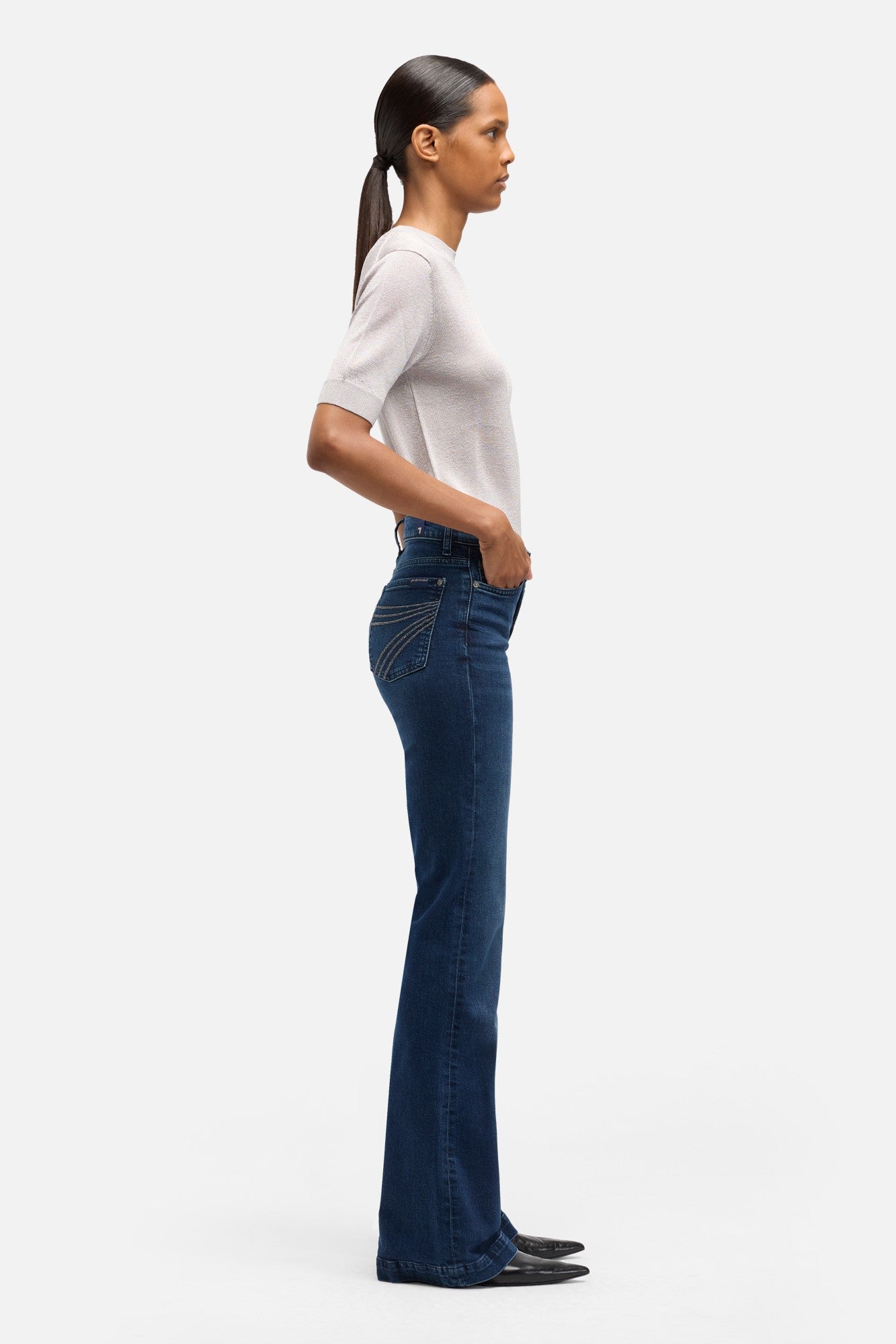 7-for-all-mankind-dojo-jeans-spill-mid-rise-flare-damenjeans-dunkelblau image 6