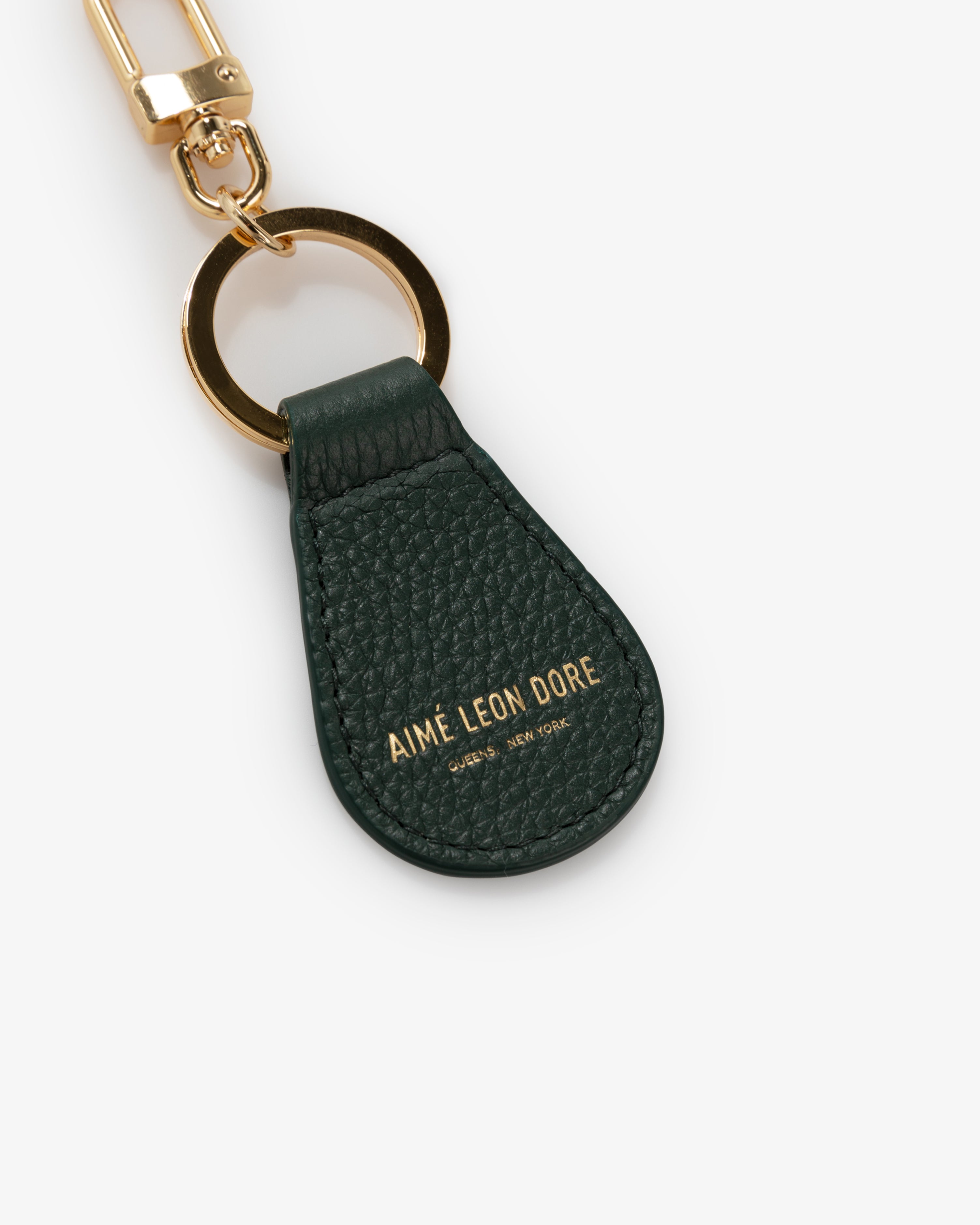 aim-leon-dore-leather-key-fob-schl-sselanh-nger-aus-kalbsleder-in-gr-n image 3
