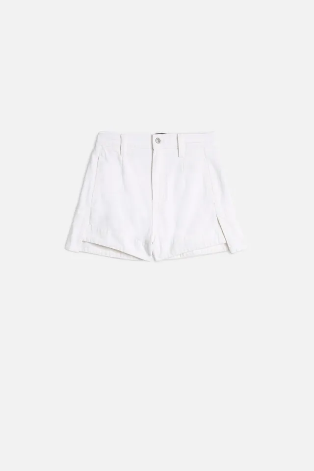 7-for-all-mankind-denim-tailored-short-damen-shorts-in-brilliant-white image 1