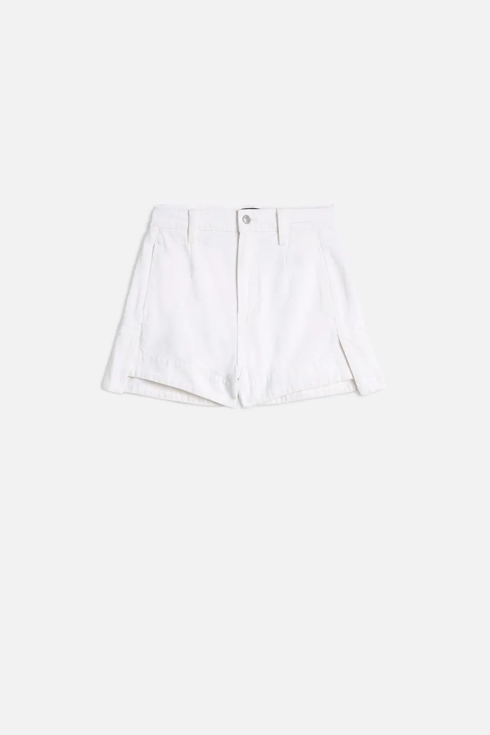 7-for-all-mankind-denim-tailored-short-damen-shorts-in-brilliant-white image 1