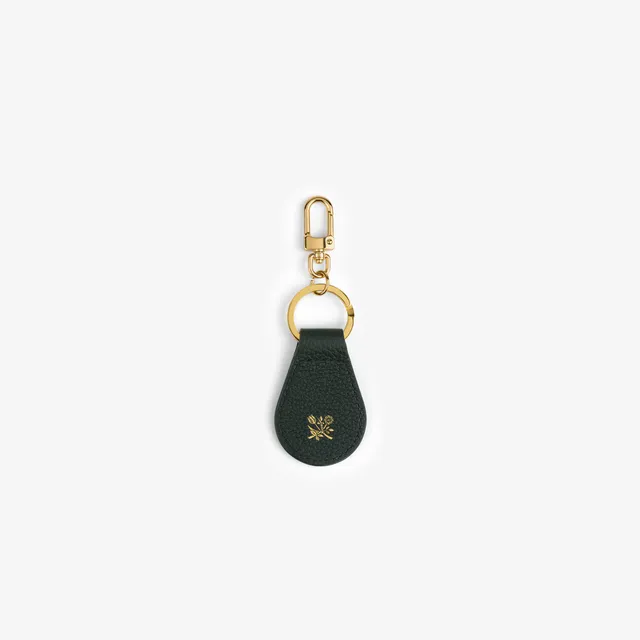 aim-leon-dore-leather-key-fob-gr-n-kalbsleder image 1