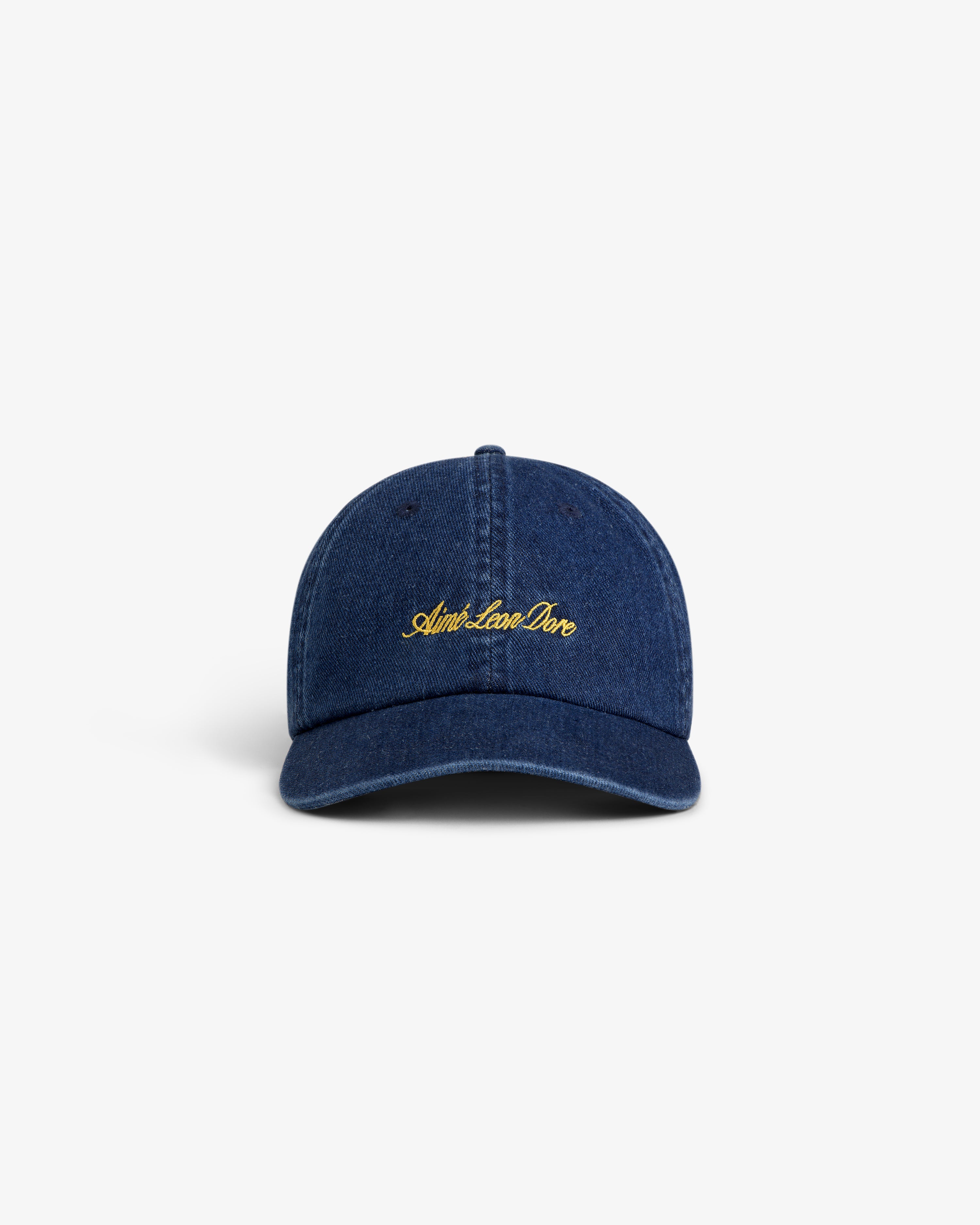 aim-leon-dore-denim-script-hat-cap-blau image 2