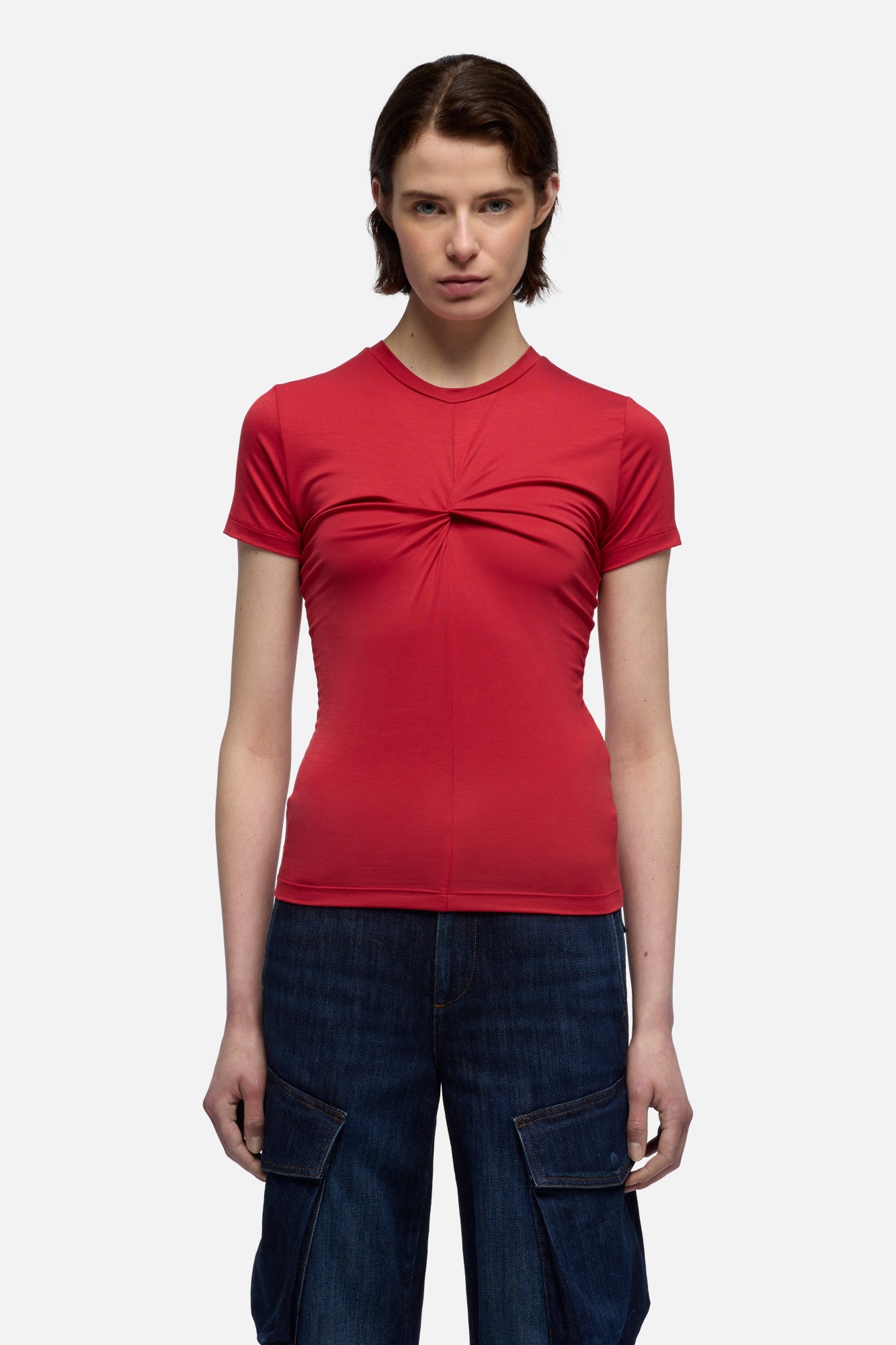 7-for-all-mankind-twisted-tee-lyocell-shirt-firey-red image 3