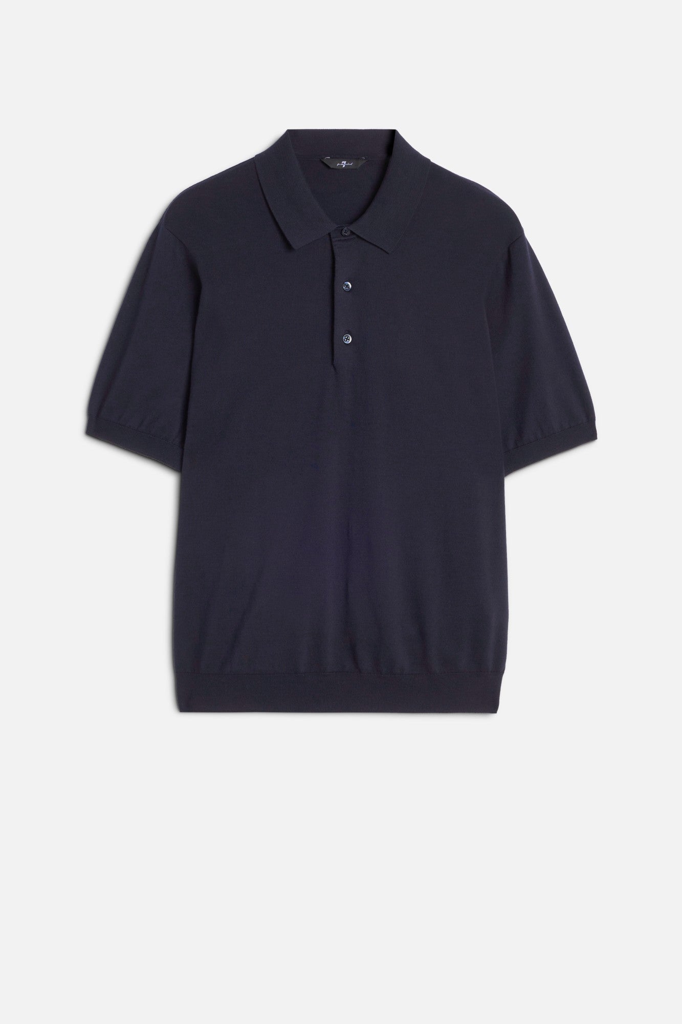 7-for-all-mankind-short-sleeve-polo-sweater-navy-herren-strickpolo image 1