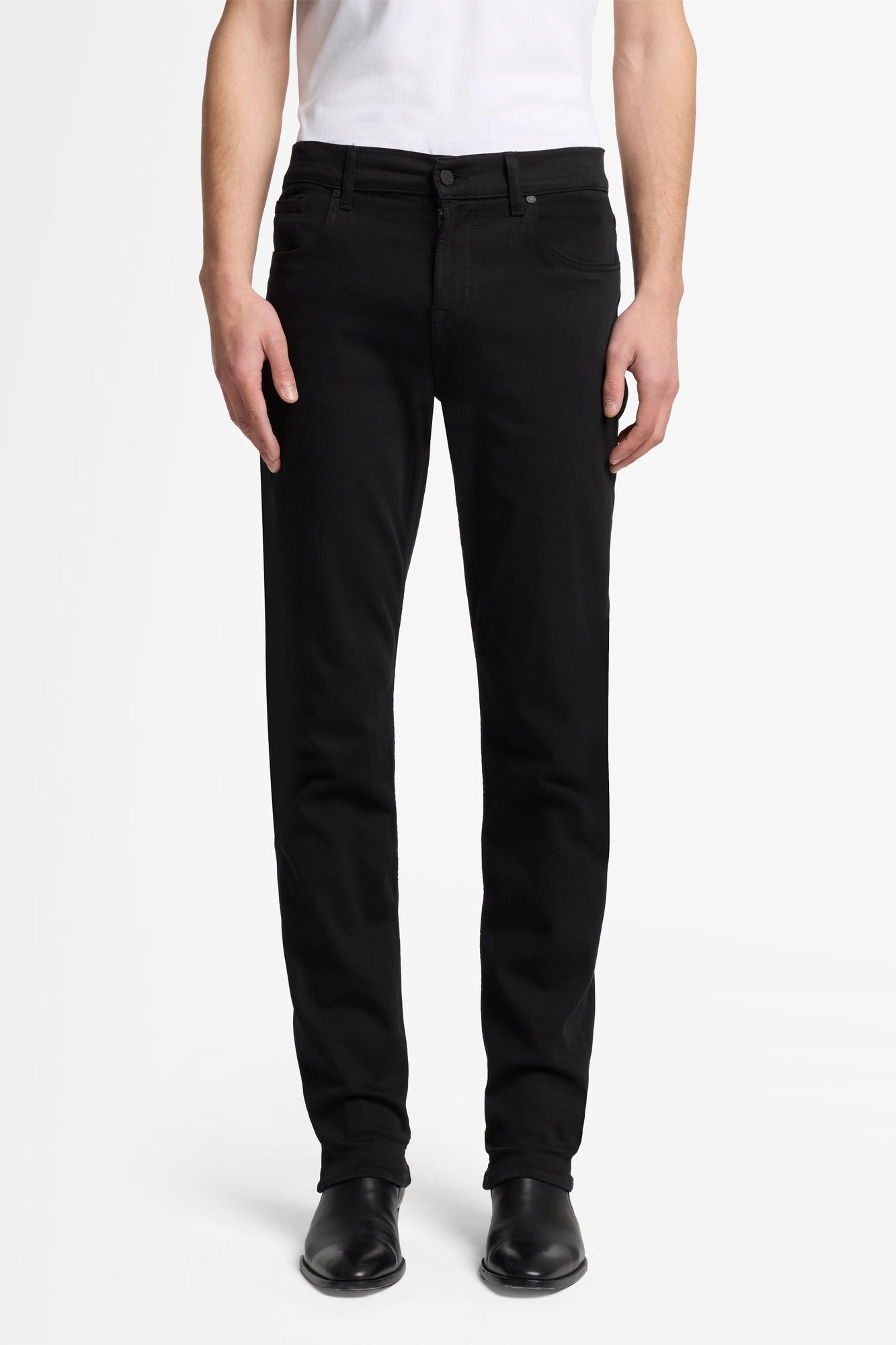 7-for-all-mankind-slimmy-luxe-performance-black-herren-slim-jeans image 3