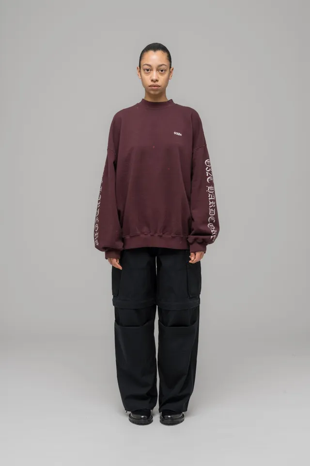 032c-hardcore-since-2001-oversized-crewneck-sweatshirt image 1