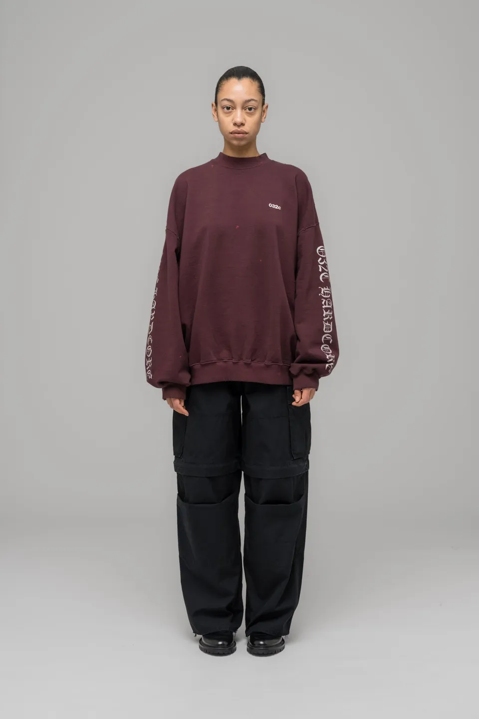 032c-hardcore-since-2001-oversized-crewneck-sweatshirt image 1