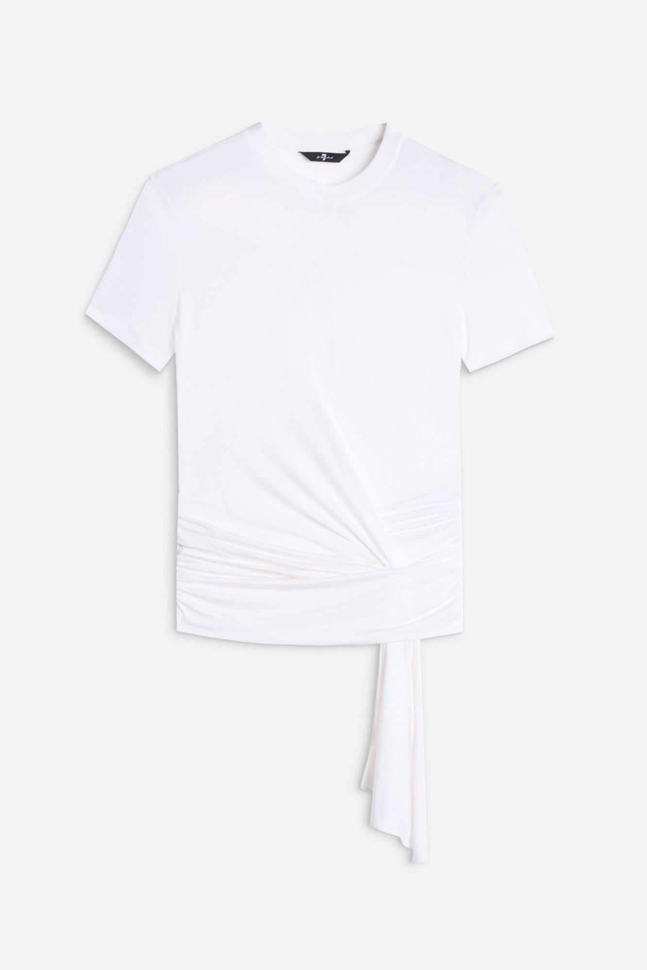 7-for-all-mankind-fitted-twist-tee-t-shirt-aus-lyocell-in-optical-white image 1