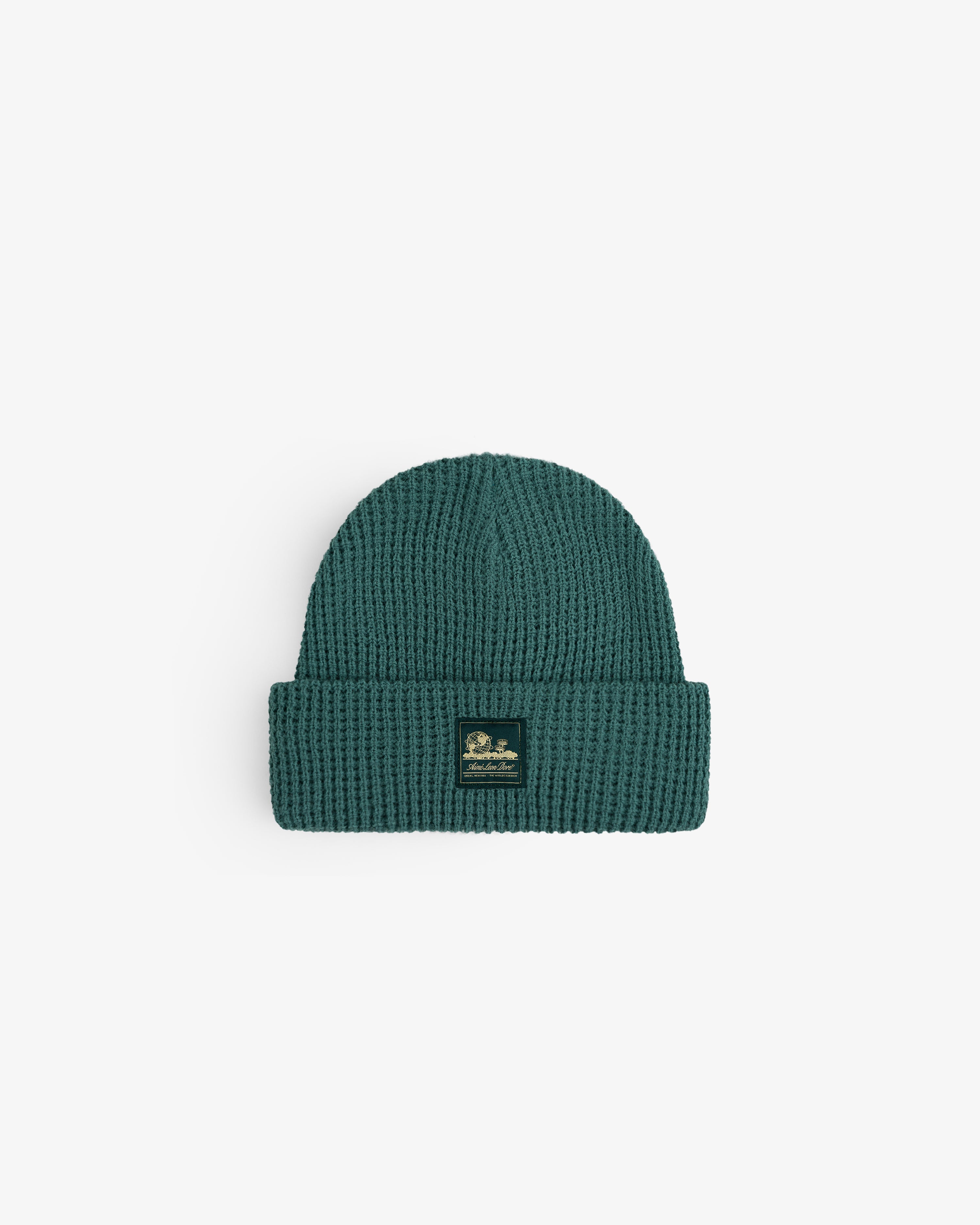 aim-leon-dore-waffle-knit-beanie-gr-n image 2