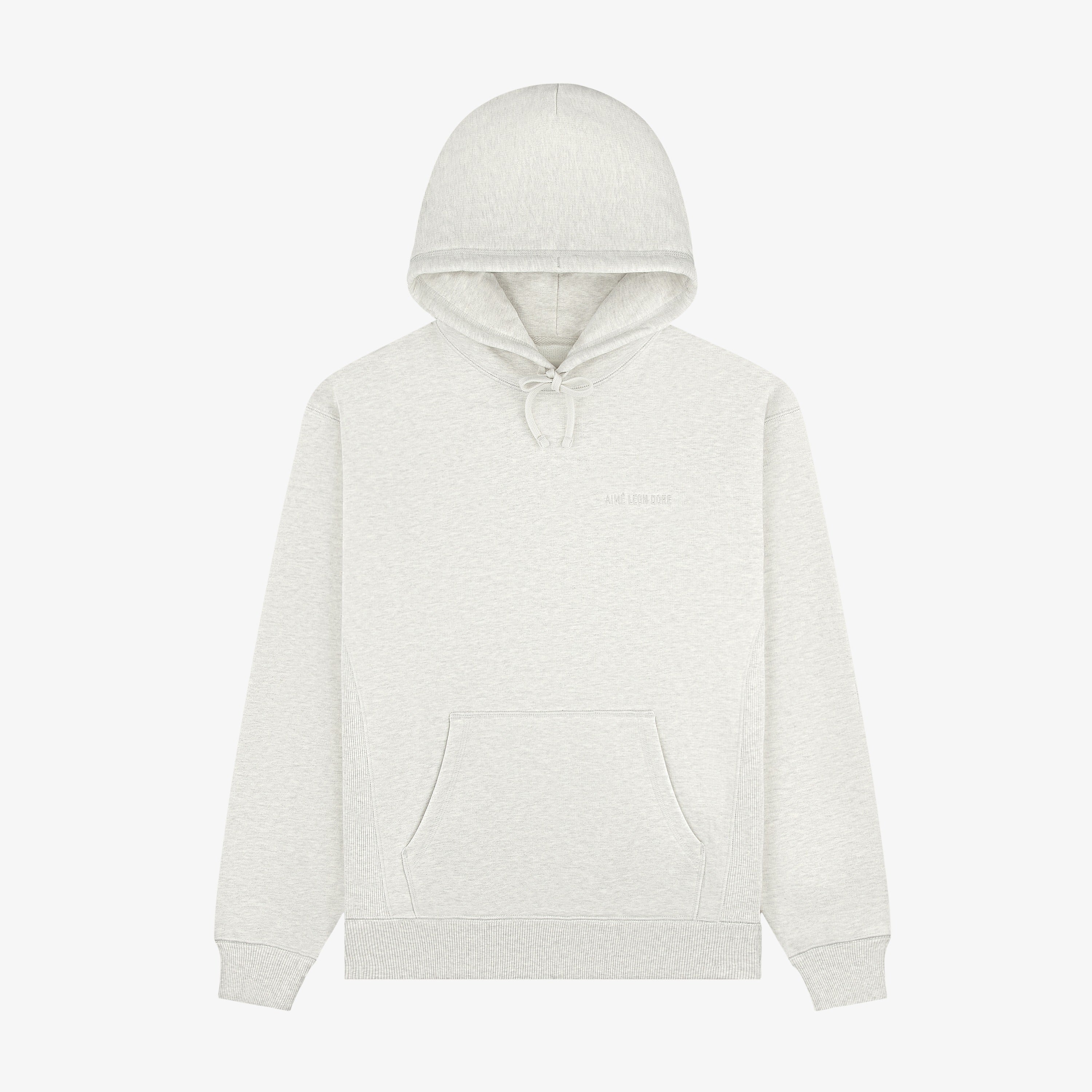 aim-leon-dore-tonal-logo-hoodie-oatmeal-aus-baumwolle image 1