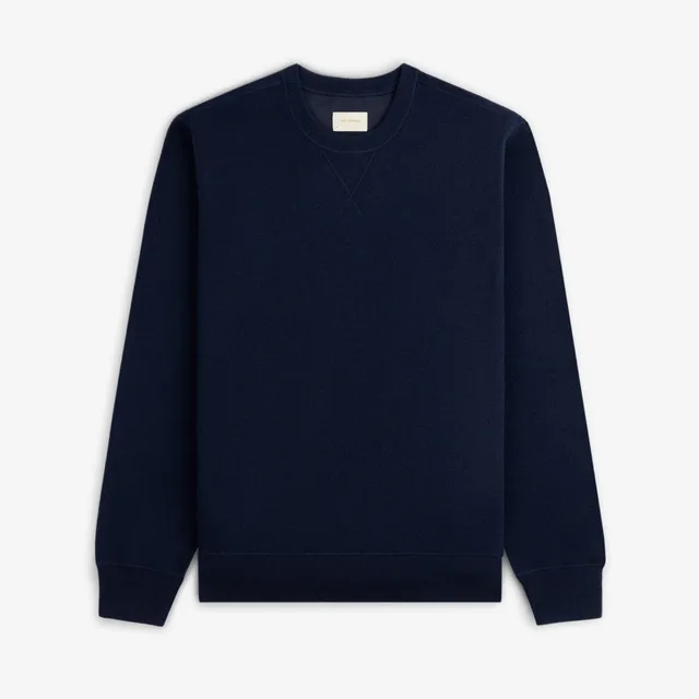 aim-leon-dore-pavilion-cashmere-crewneck-sweatshirt-navy image 1