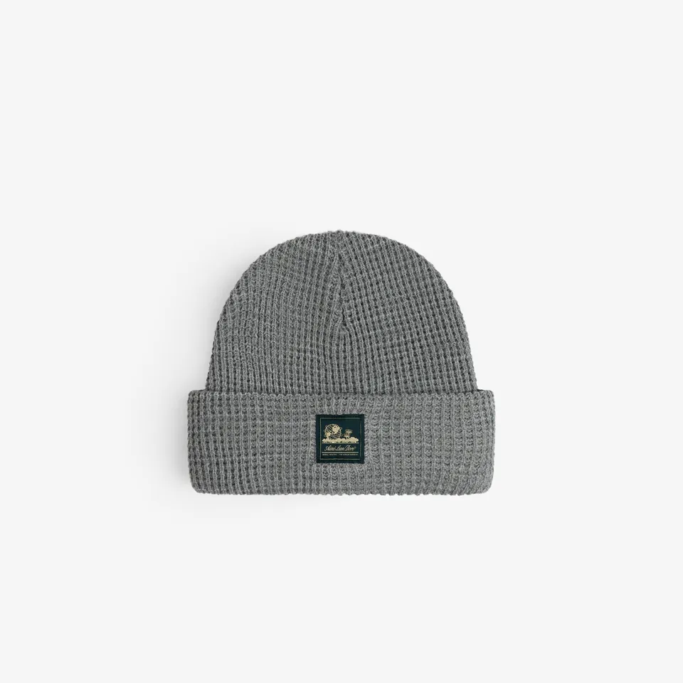 aim-leon-dore-waffle-knit-beanie-grau-unisex image 1
