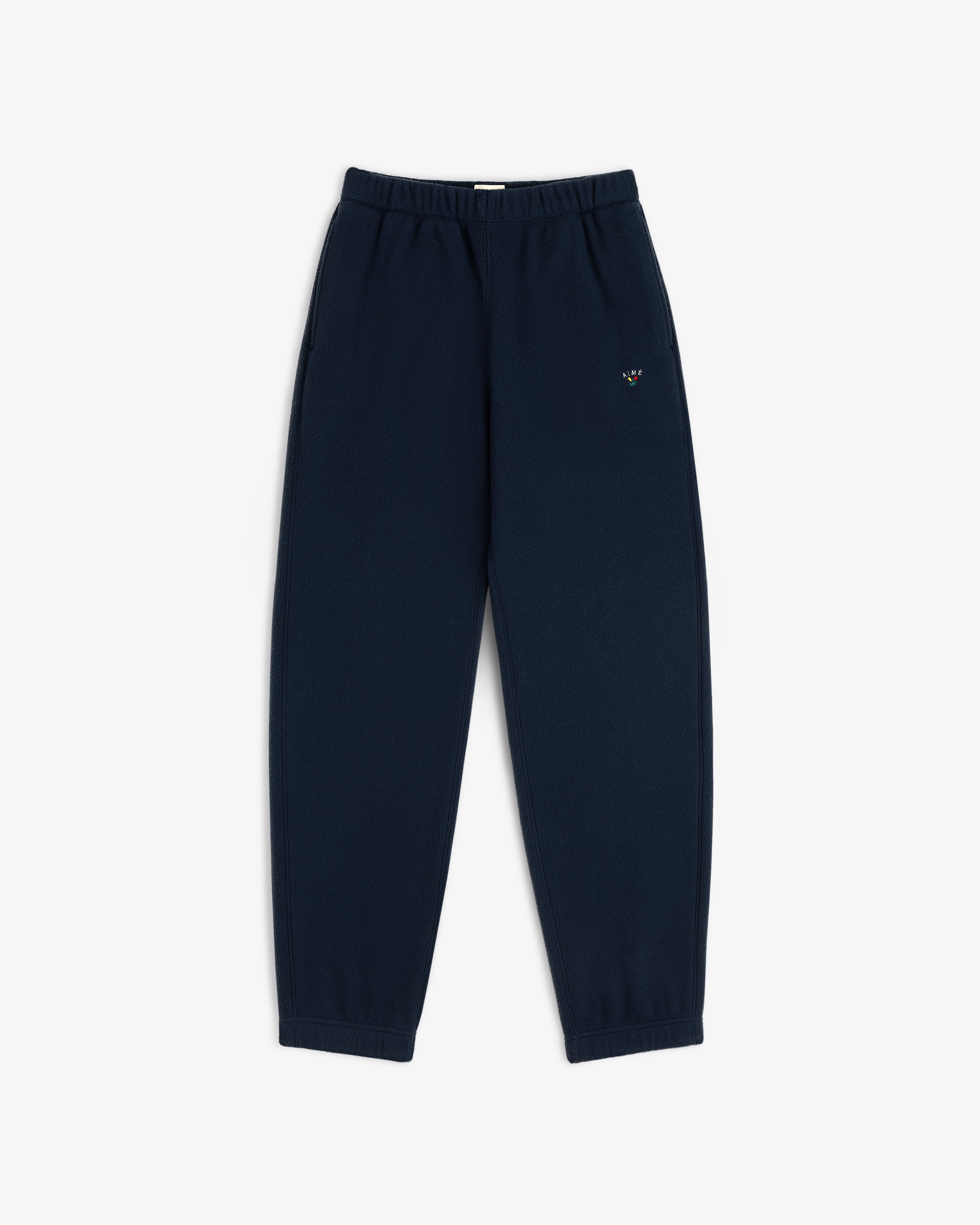 aim-leon-dore-crest-fleece-sweatpant-jogginghose-navy-straight-fit image 2