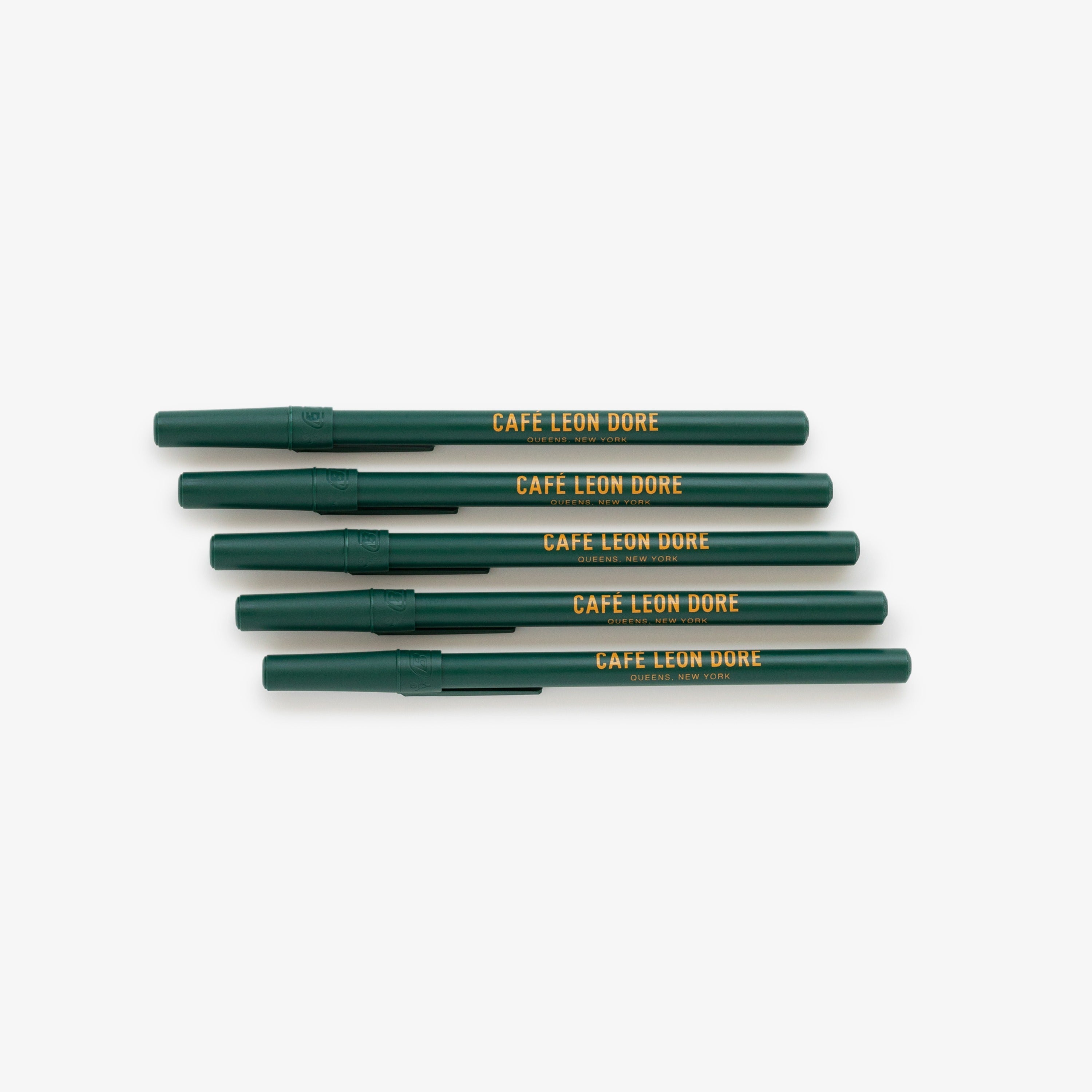 caf-leon-dore-ballpoint-pen-pack-5er-kugelschreiber-set-schwarz image 1