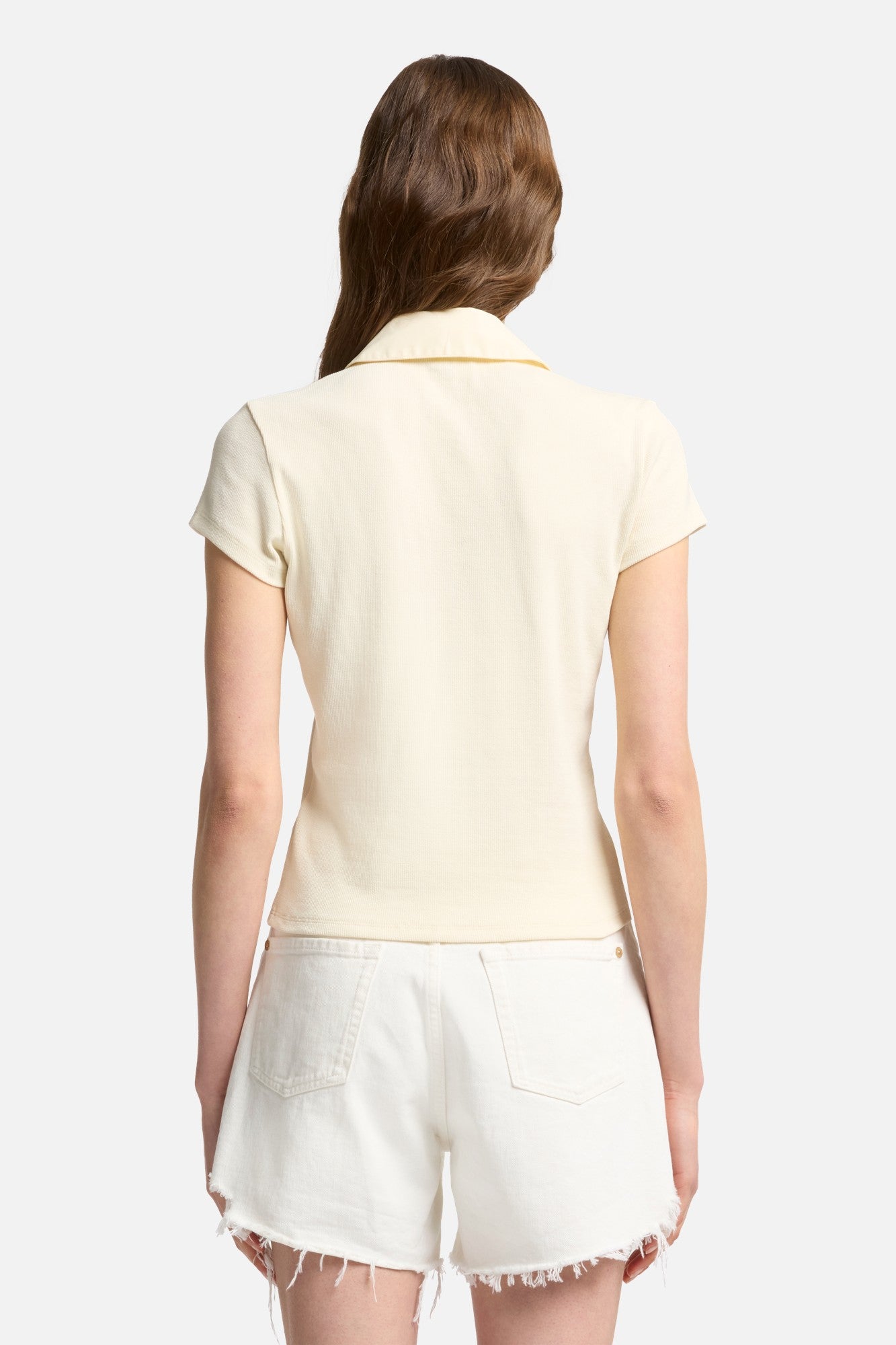 7-for-all-mankind-short-sleeve-ribbed-henley-polo-ivory-damen-top image 5