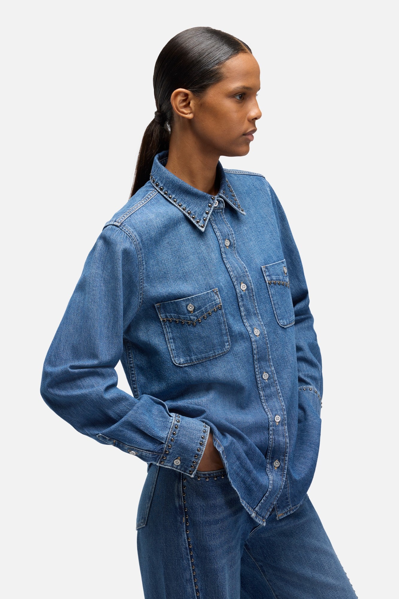 7-for-all-mankind-denim-western-hemd-street-wise image 4