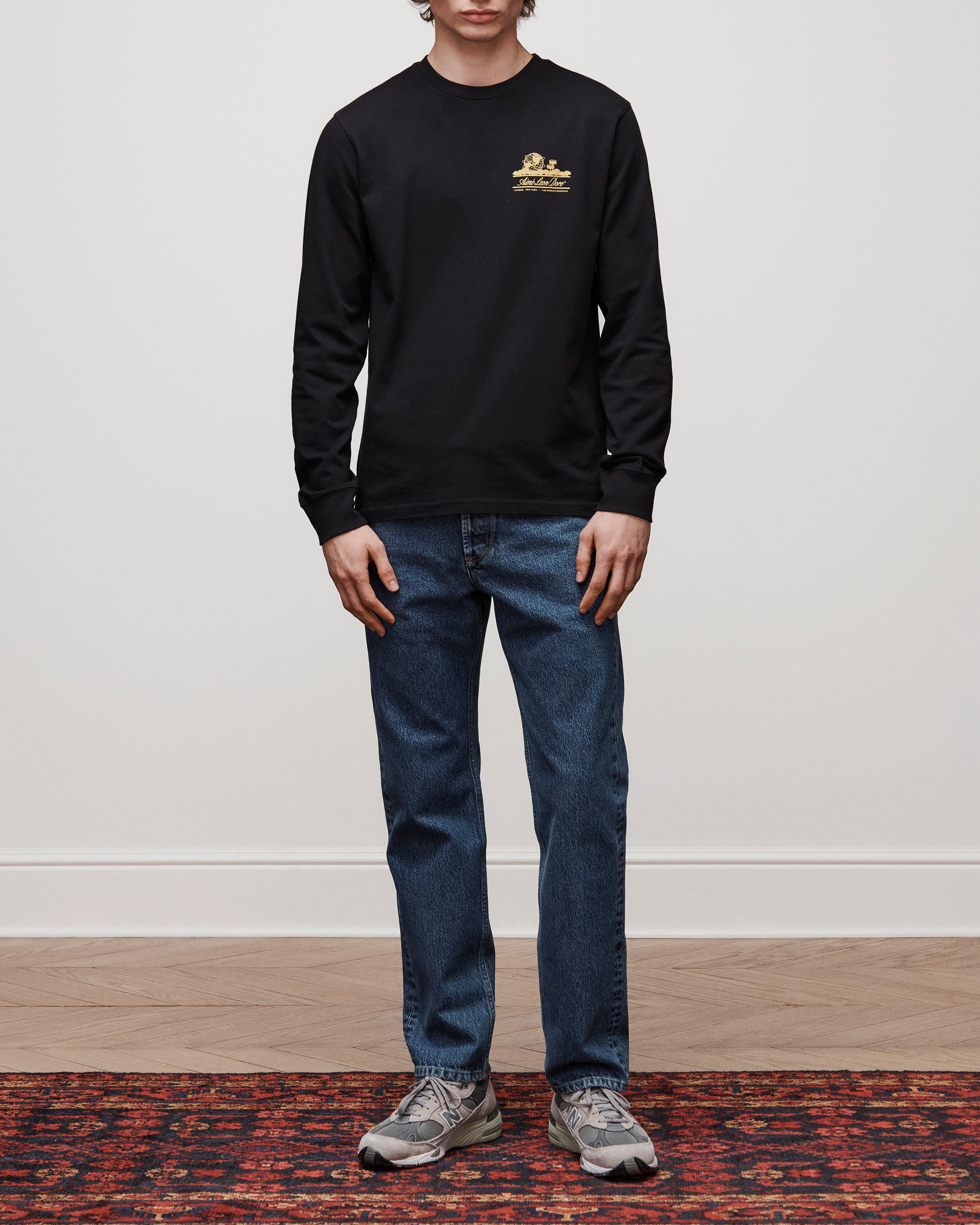 aim-leon-dore-long-sleeve-unisphere-tee-schwarz image 3