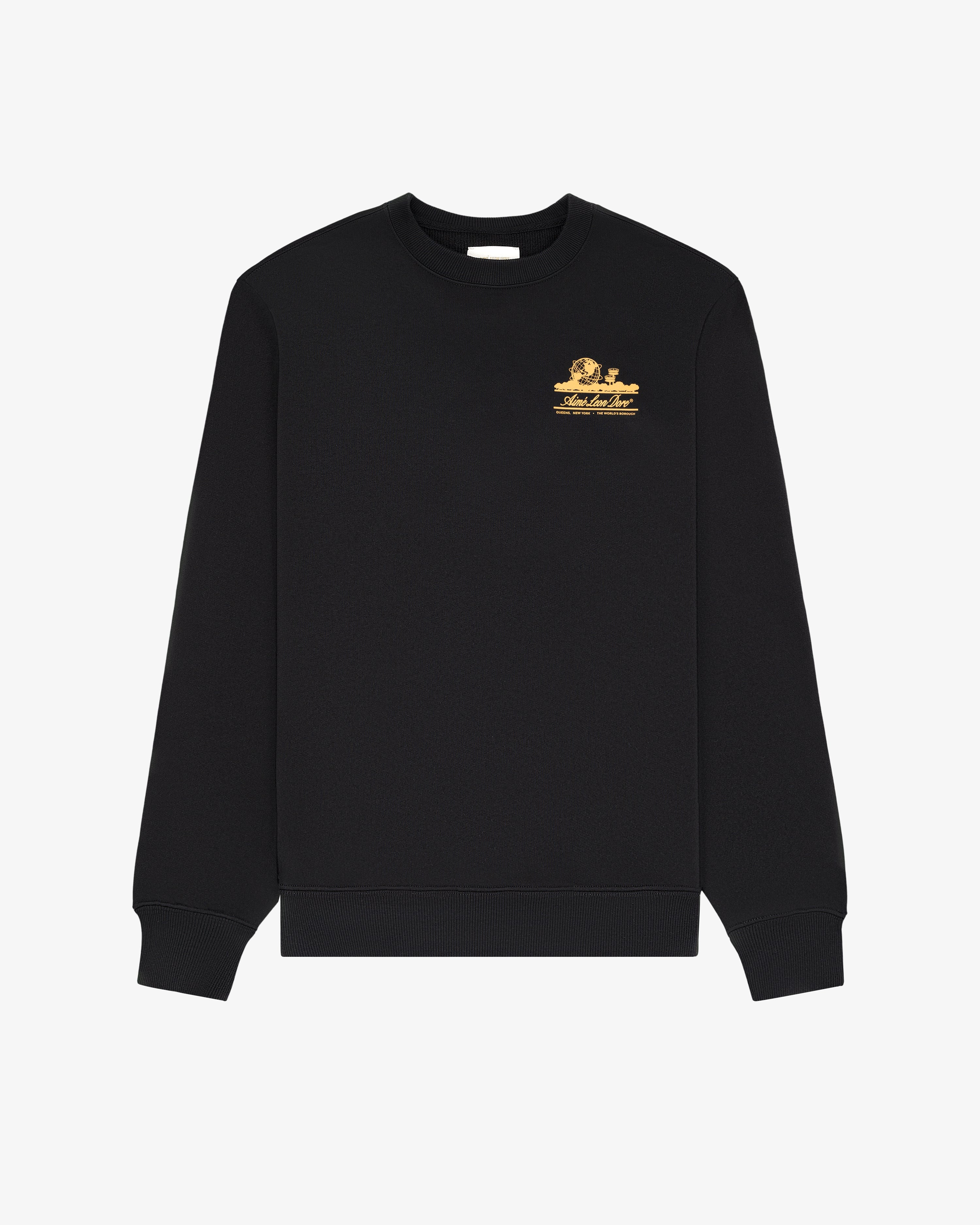 aim-leon-dore-unisphere-crewneck-sweatshirt-schwarz image 5