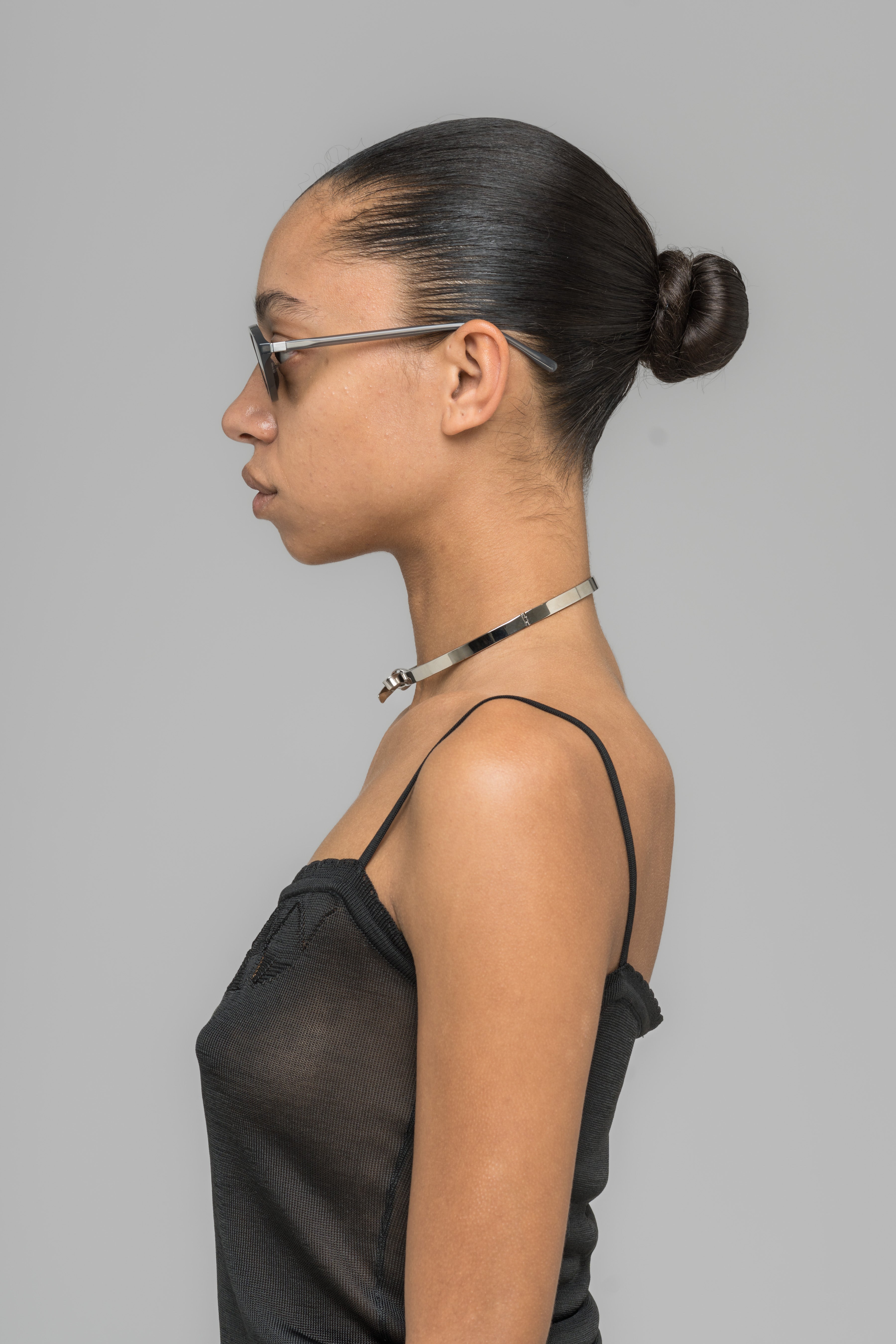 032c-bow-choker-halskette-silber image 3