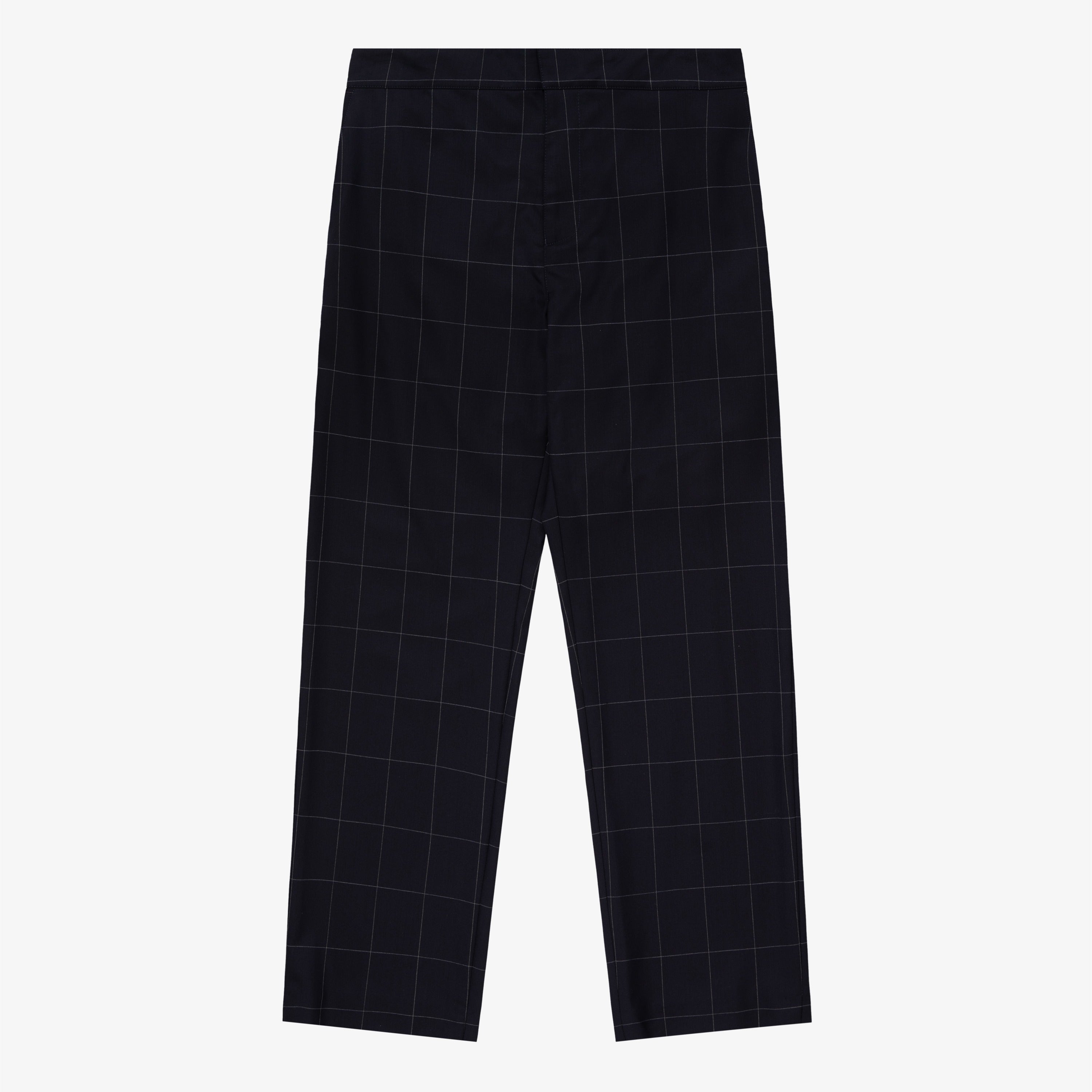 aim-leon-dore-windowpane-anzughose-navy-schurwolle image 1