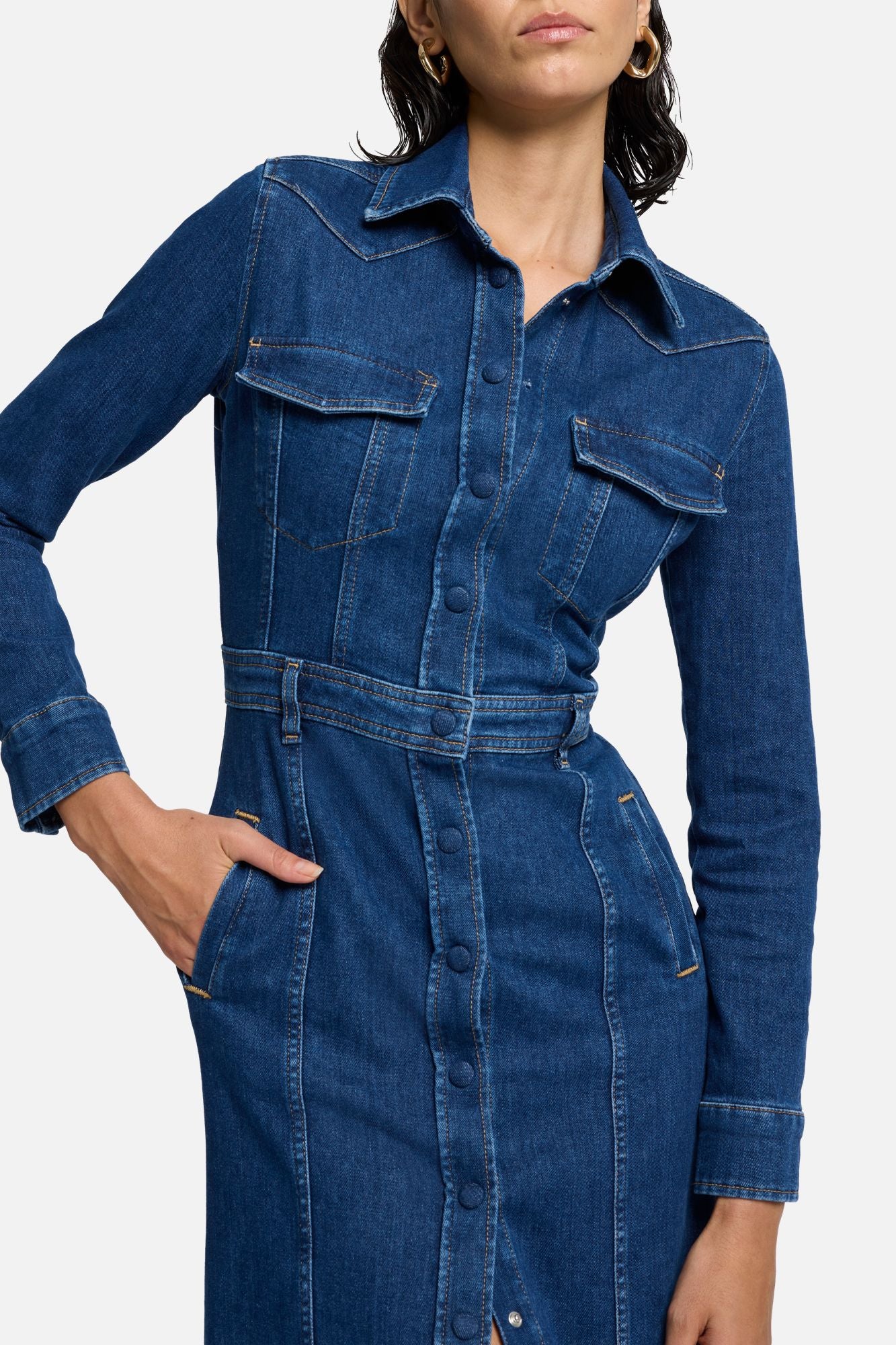 7-for-all-mankind-luxe-dress-cove-damen-midikleid image 3