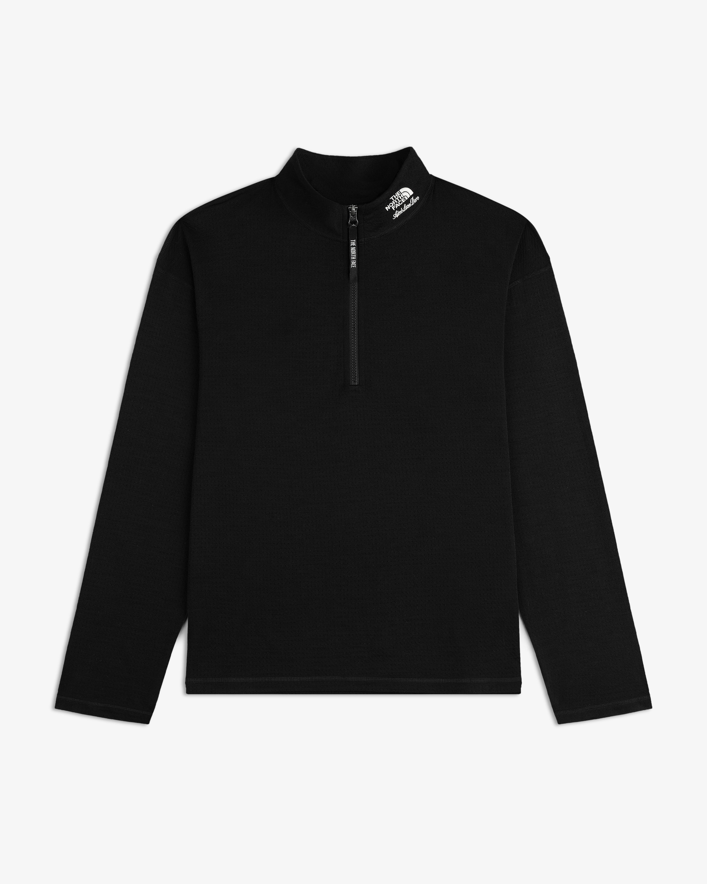 ald-the-north-face-dotknit-wool-quarter-zip-schwarz image 2