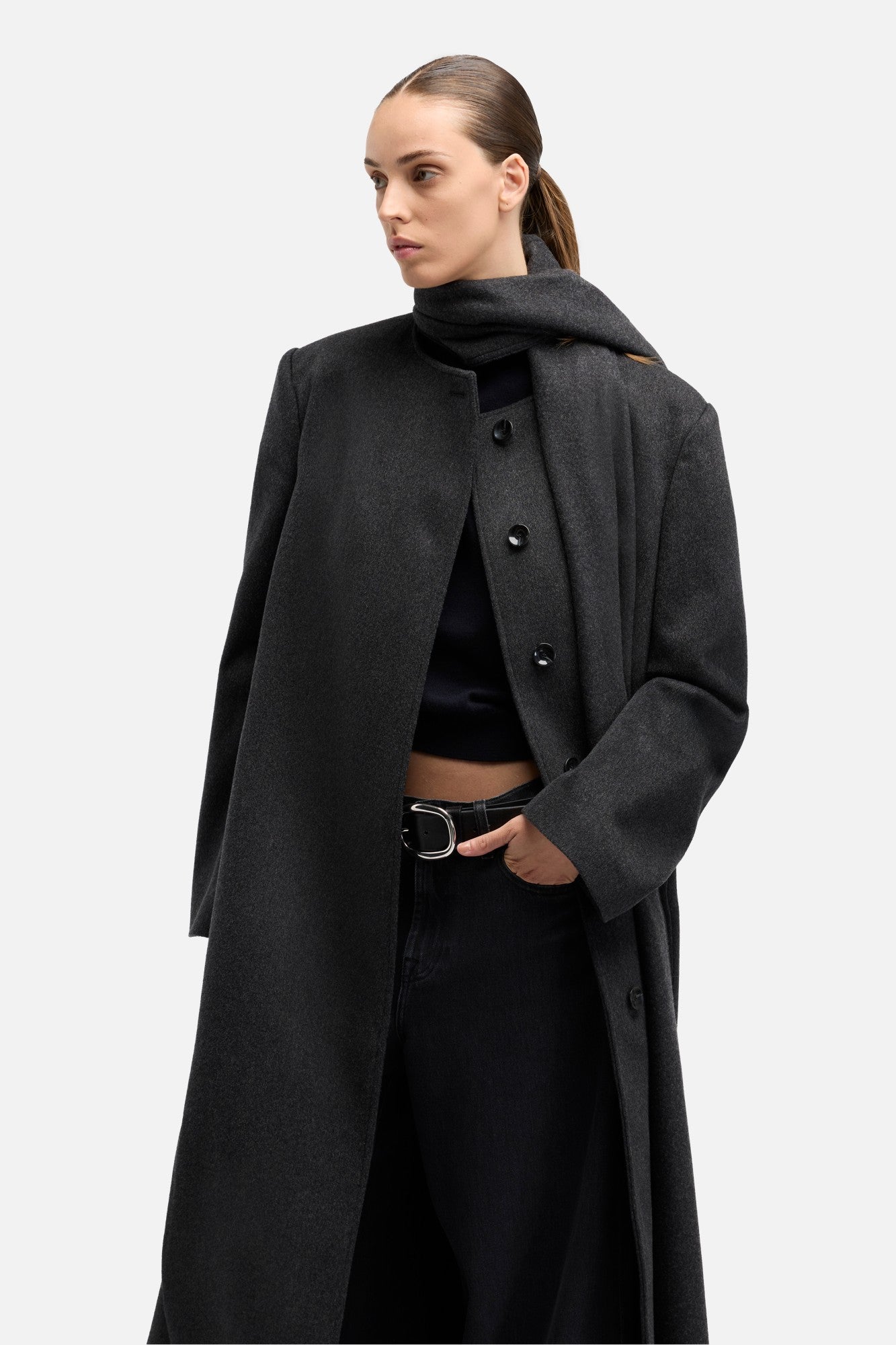 7-for-all-mankind-wool-cashmere-scarf-coat-in-dunkelgrau image 4