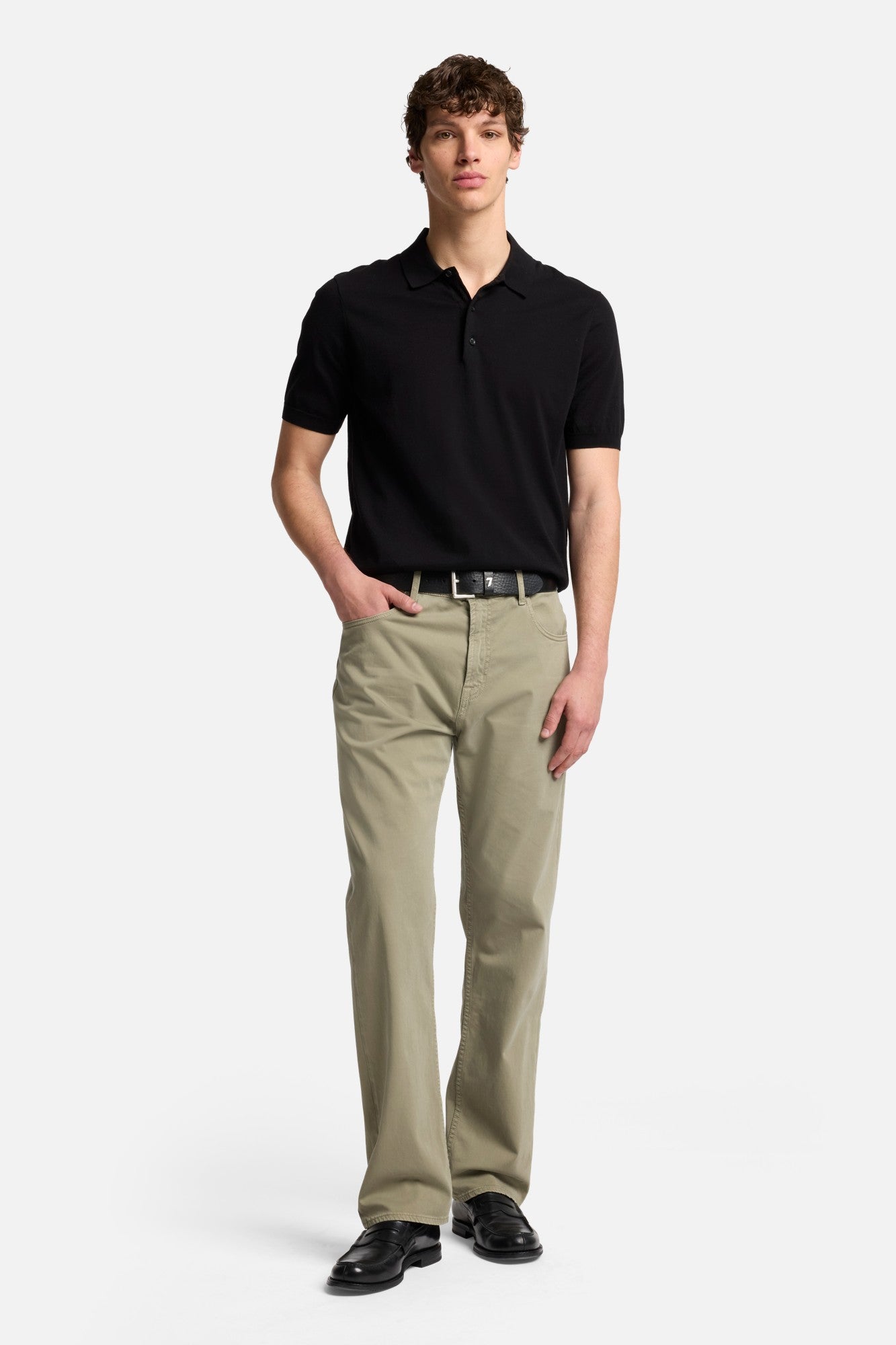 7-for-all-mankind-short-sleeve-polo-sweater-black-herren image 2
