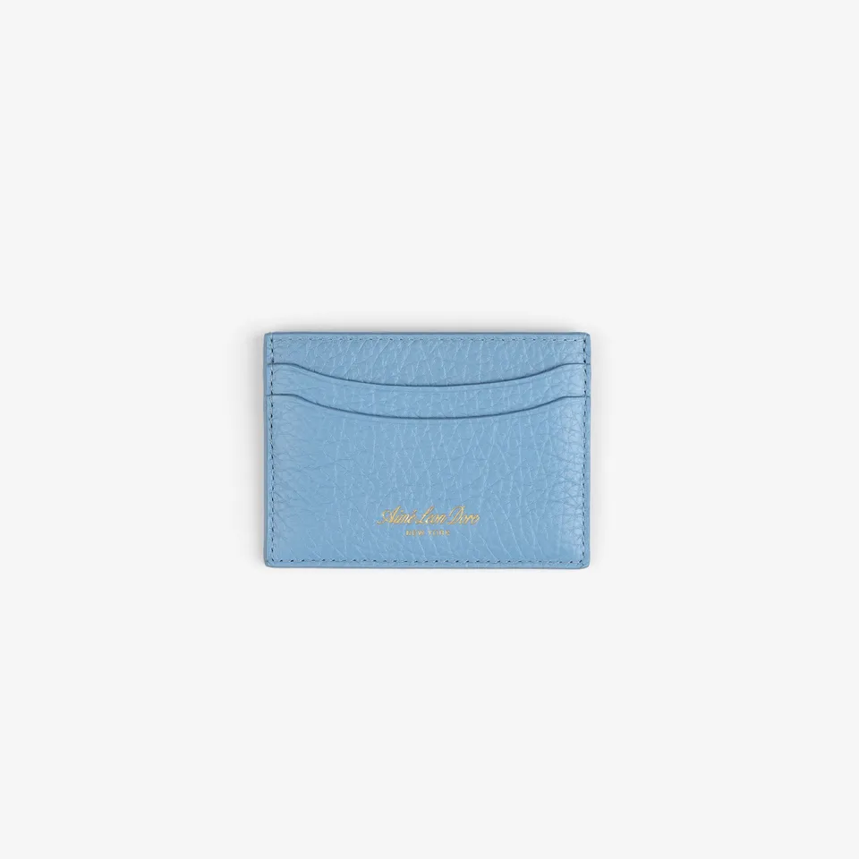 aim-leon-dore-tumbled-leather-card-holder-blau image 1