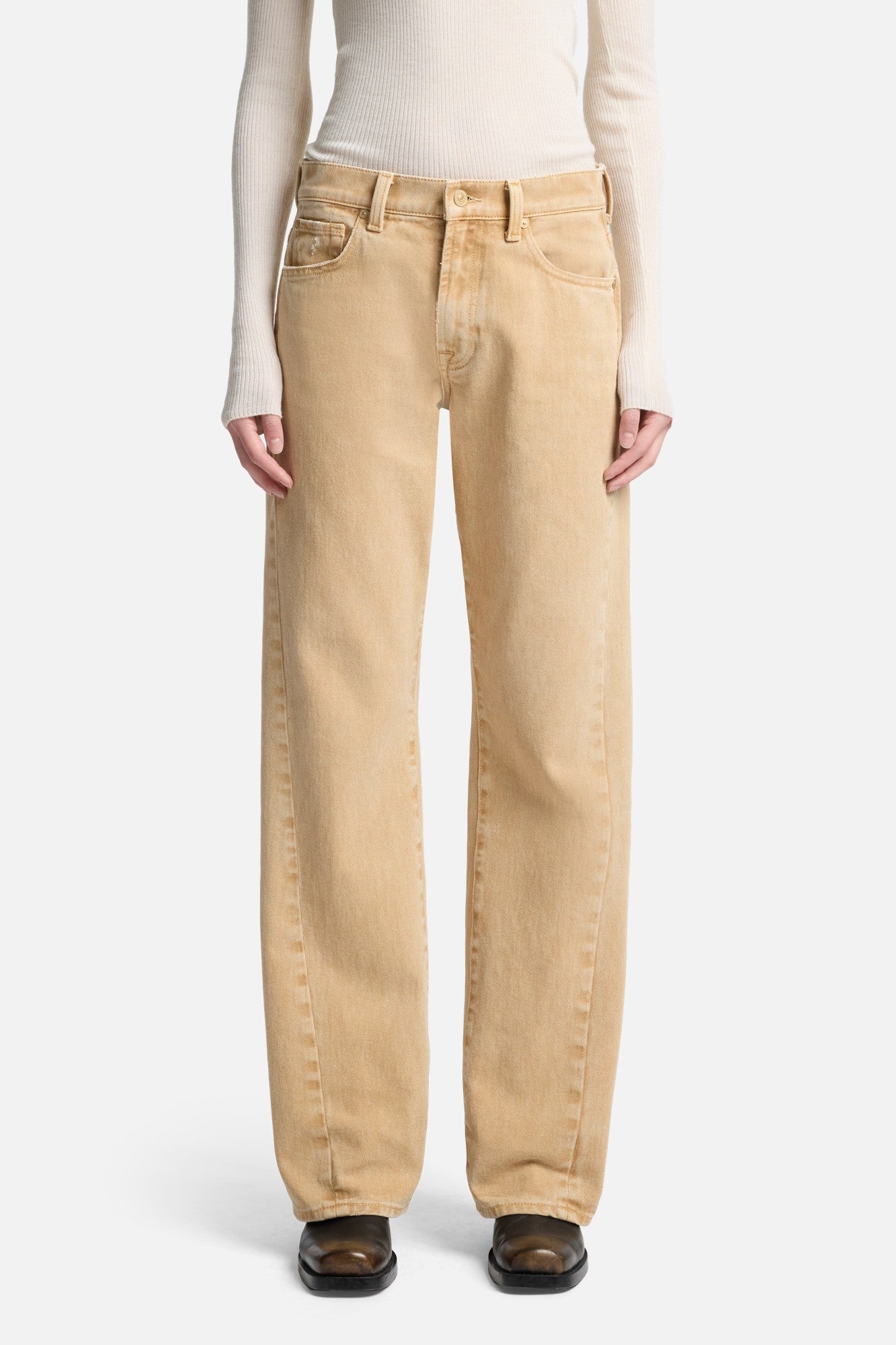7-for-all-mankind-mankind-twisted-tess-trouser-damen-sand-dune image 3