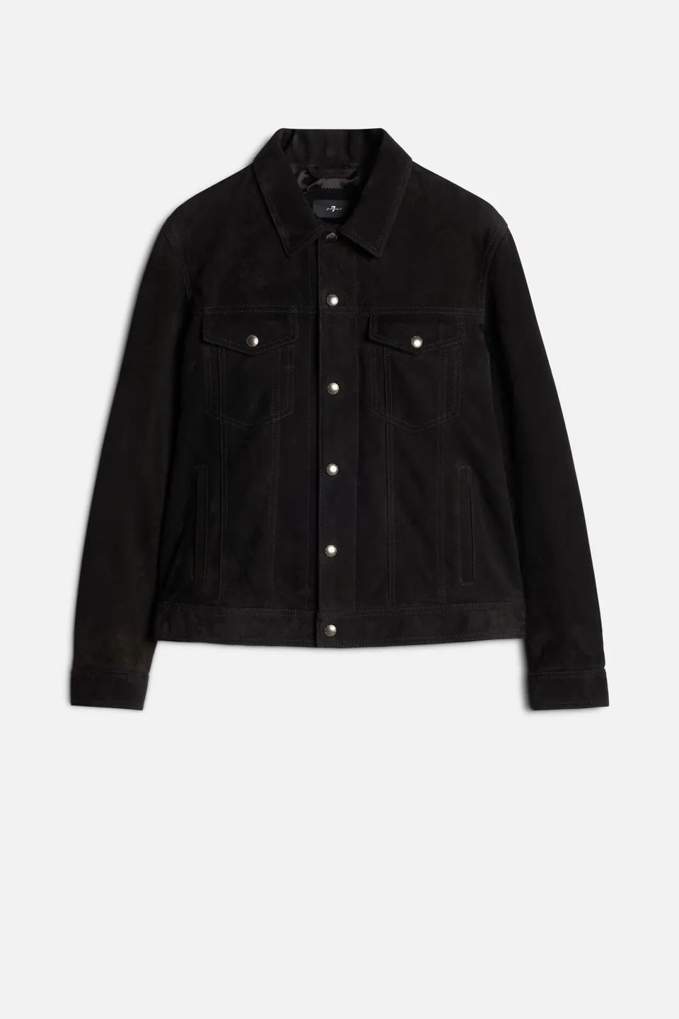 7-for-all-mankind-suede-trucker-jacke-black-herren image 1