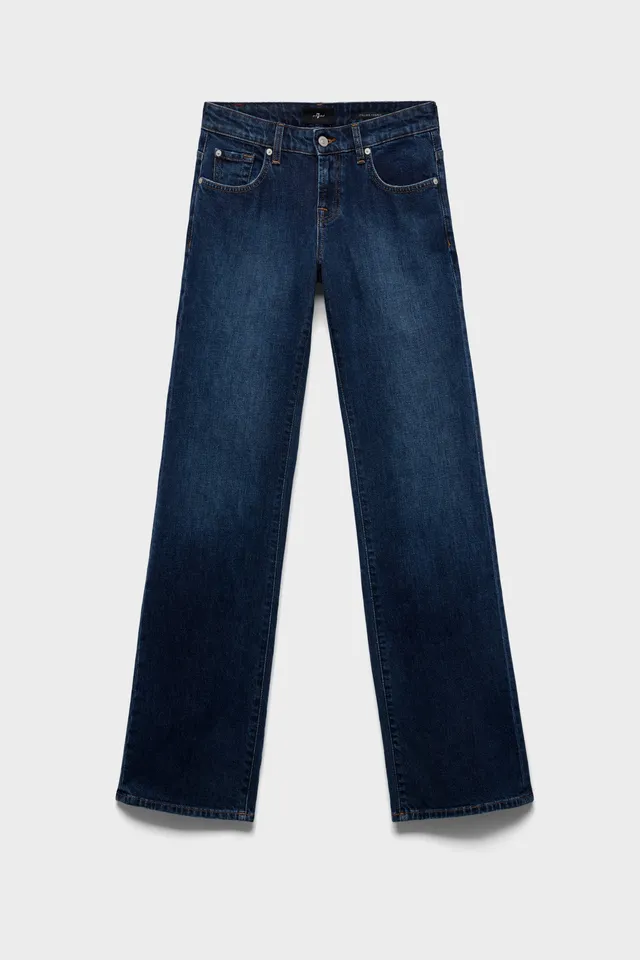 7-for-all-mankind-low-straight-jeans-denim-indiglow-damen image 1